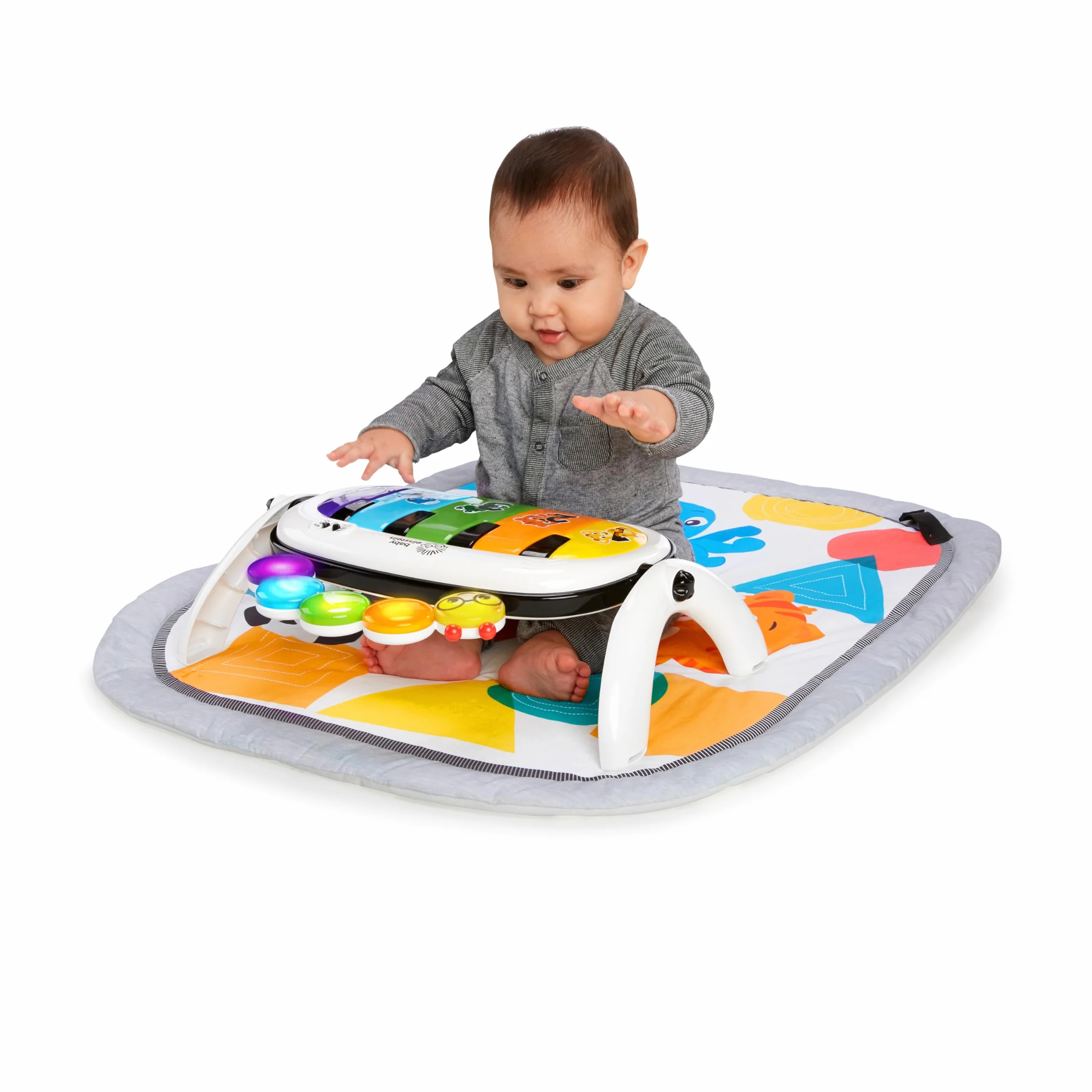 Baby Einstein Tapis Musical D'Éveil 4 en 1 Kickin' Tunes Piano Bébé 70+ sons 25+ min musique lumières