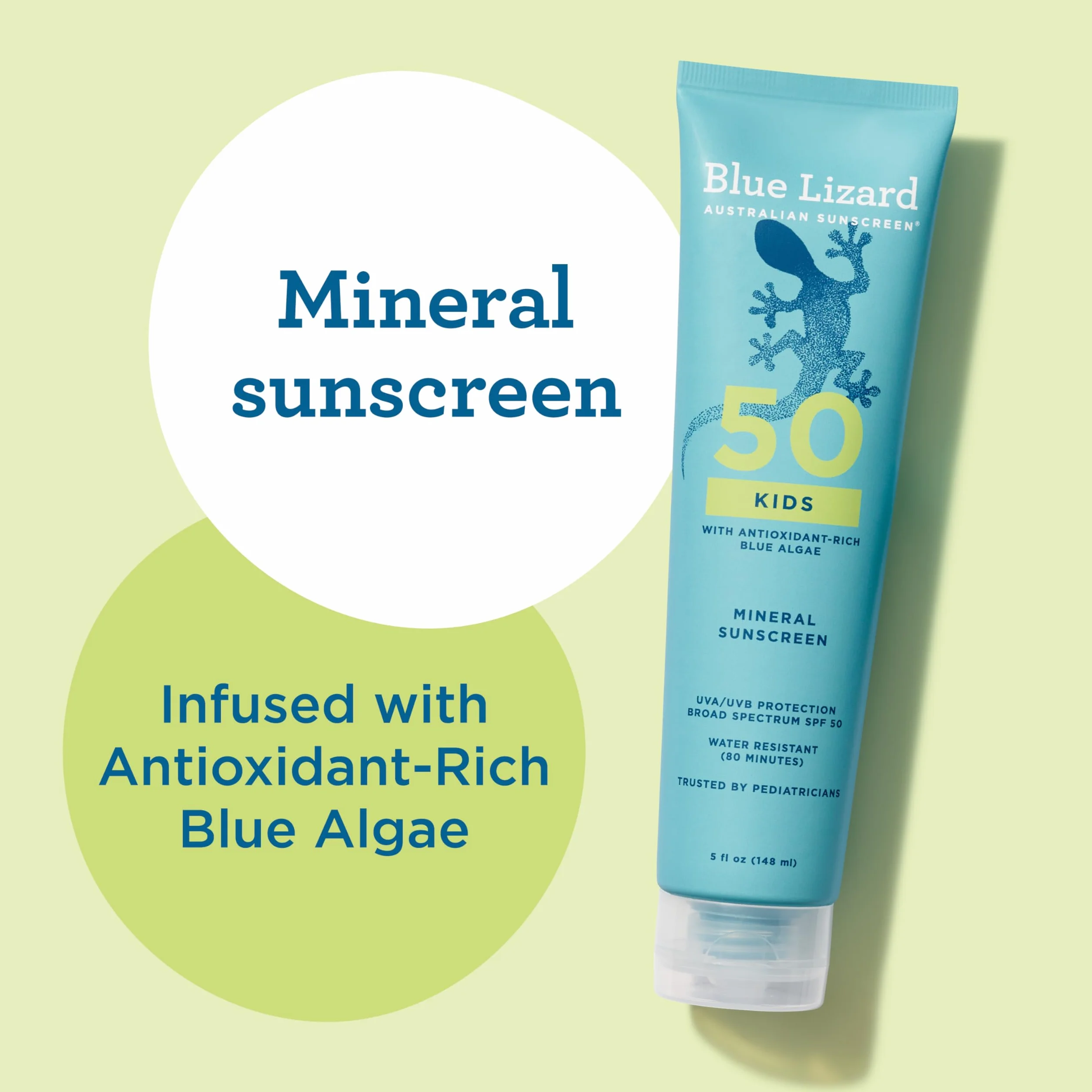 BLUE LIZARD Kids Sunscreen Lotion SPF 50+ 5 oz Crème