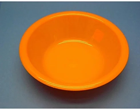 Bassine à eau en plastique orange diamètre 34 cm
