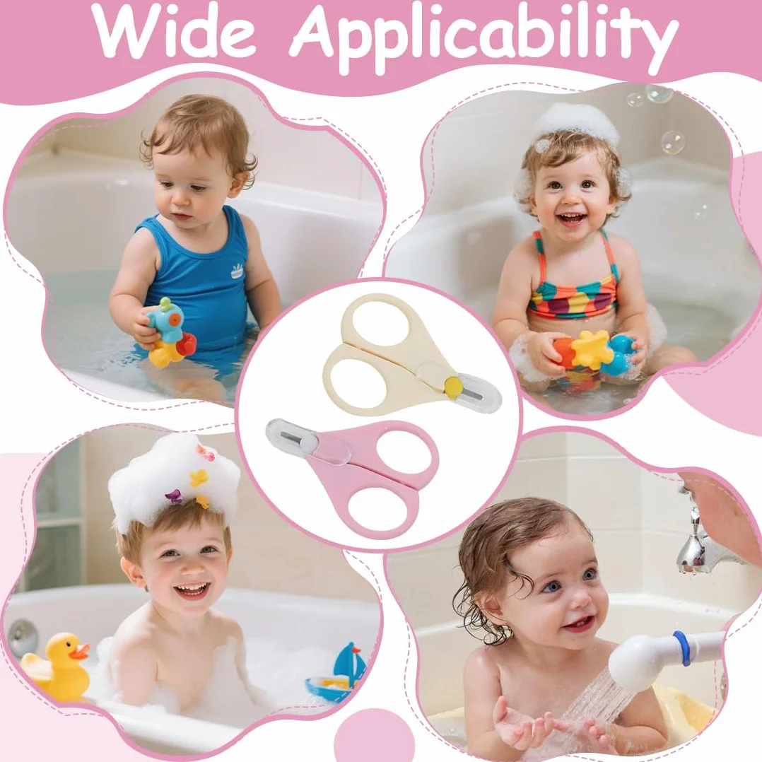Bonnet de Douche pour Bébé – Casquette de Protection Solaire Ajustable pour Enfants, Bonnet de Bain (Rose)