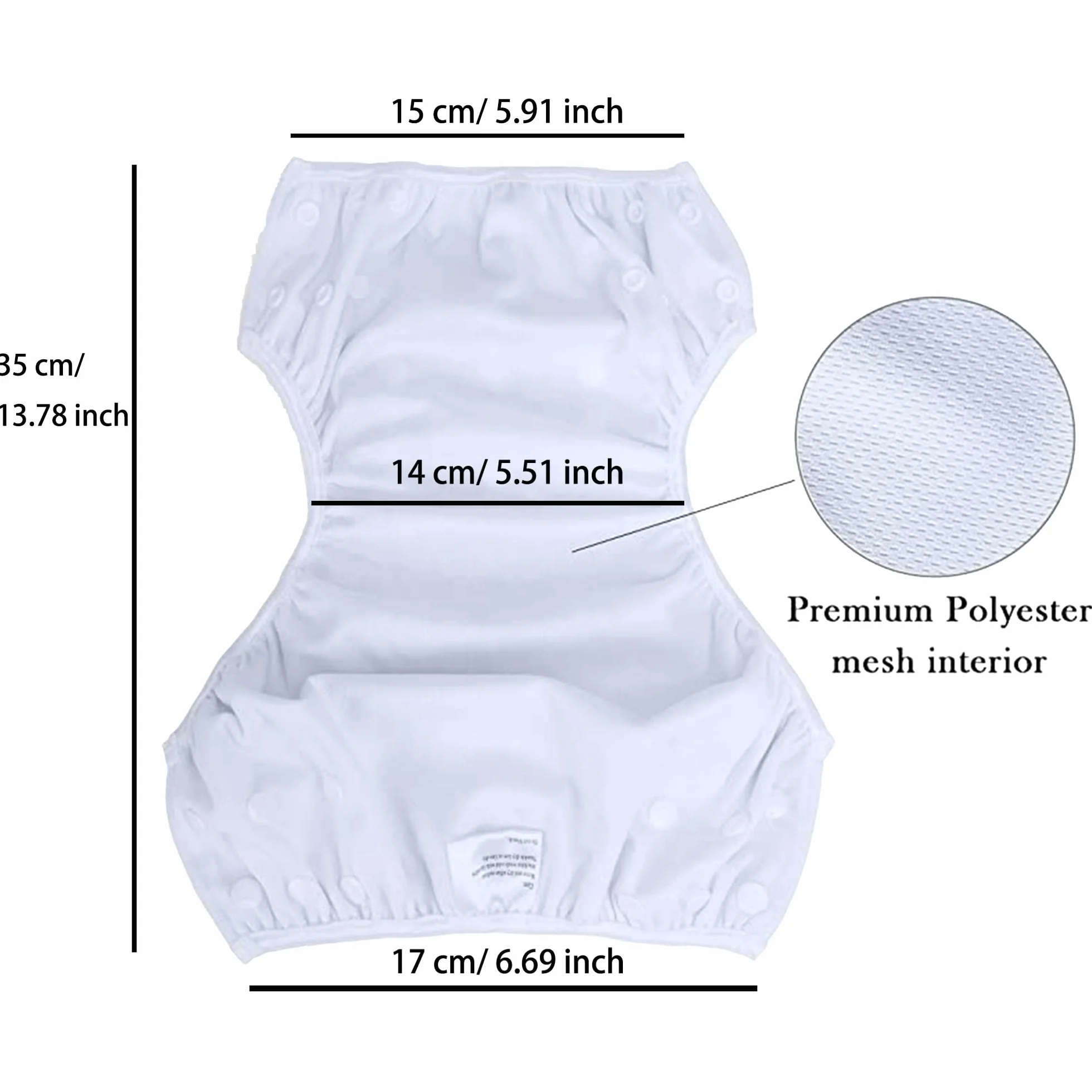Couche Piscine Lavable Imperméable Réutilisable Anti-fuite Anti UV 0-3 Ans Tracteur Bateau Navire