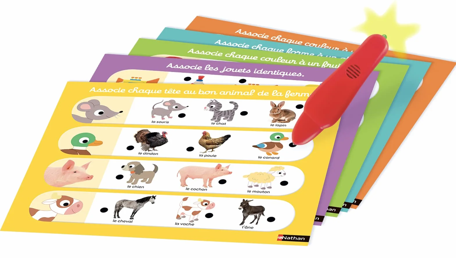 Nathan Baby Electro Mon imagier Jeu d'apprentissage électronique Premiers Mots dès 2 Ans