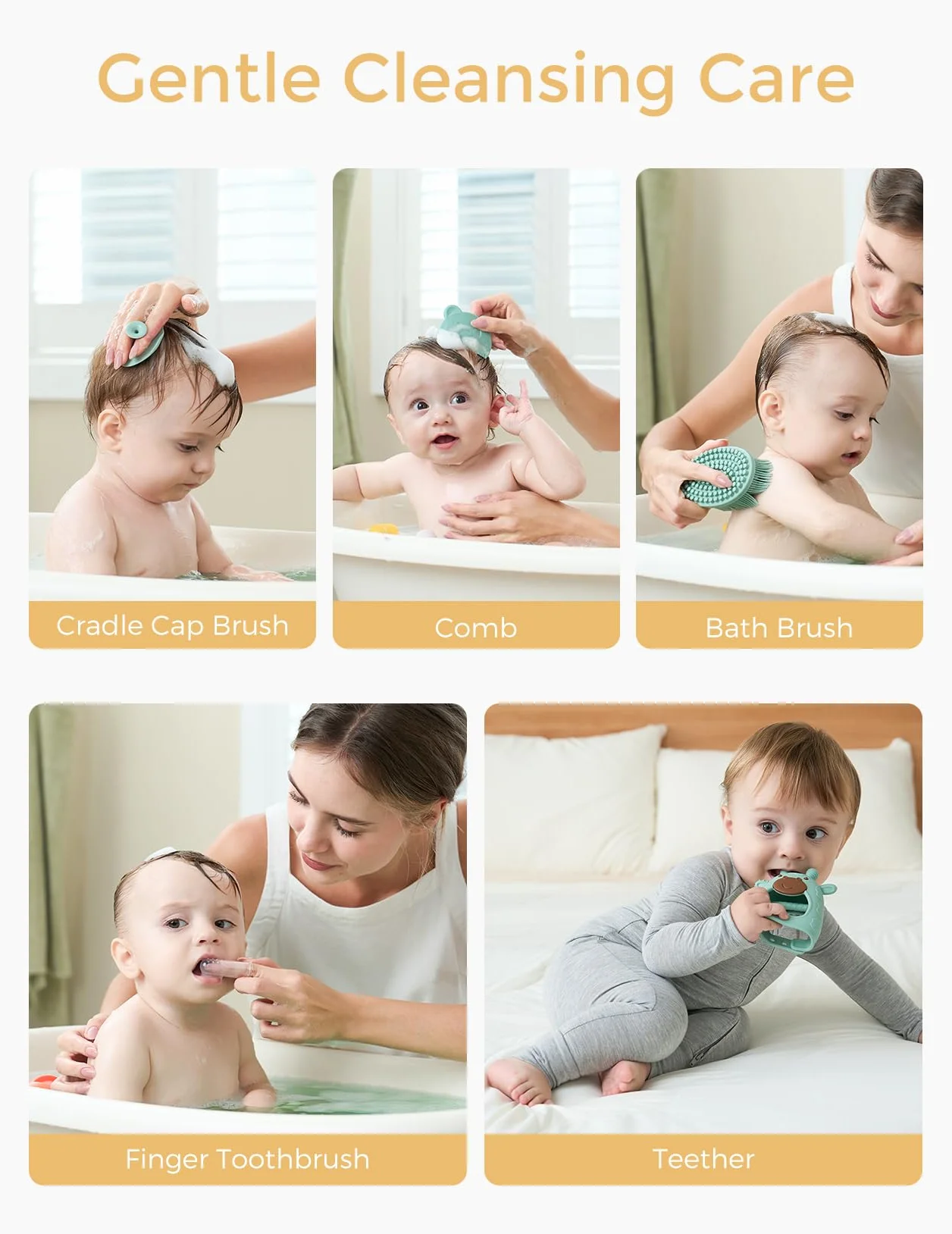 Momcozy Elite Baby Kit, Cadeau de Qualité Supérieure pour Toilettage, Santé et Nettoyage de Bébé, Idéal pour Baby Shower, Inclut Lime à Ongles et Aspirateur Nasal Électrique