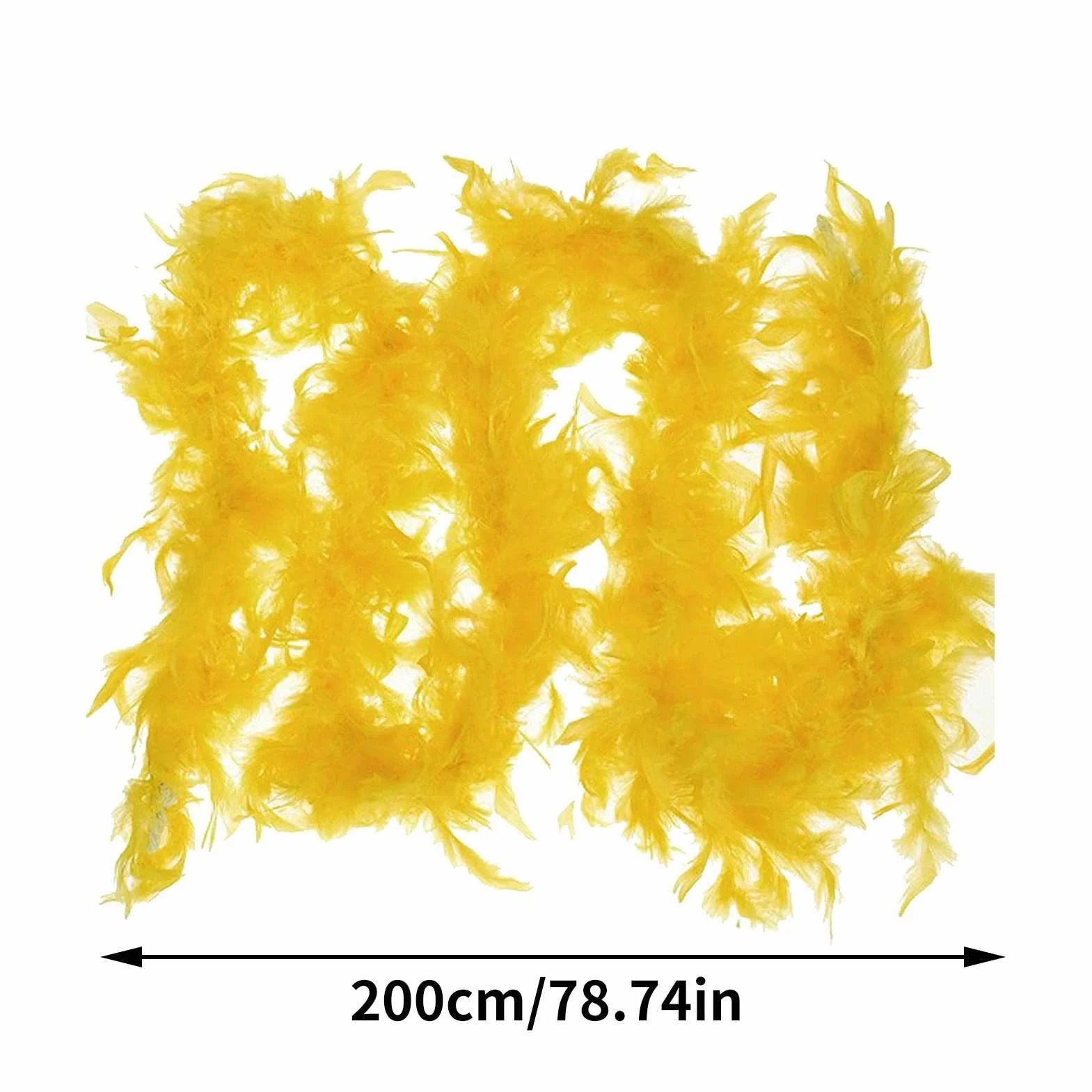 Boa en Plumes 2m Marabout Pelucheuses Accessoire Déguisement Halloween Noël