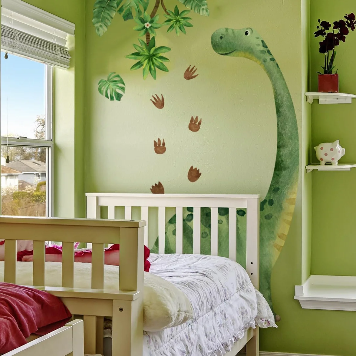 WandSticker4U® Autocollant mural dinosaure enfant 139x176 cm Déco murale chambre garçon fille
