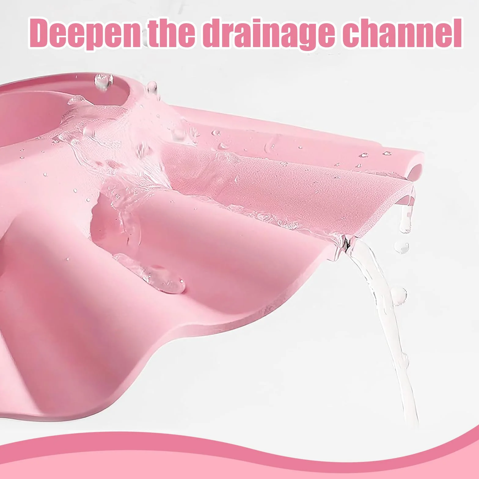 Casquette de bain bébé réglable visière protection yeux visage shampooing
