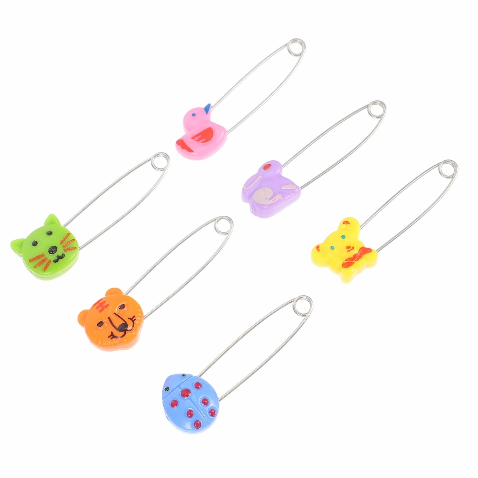 Toyvian Épingles de Sûreté en Acier Inoxydable pour Bébé Lot de 30 Verrouillage Sécurisé pour Couches