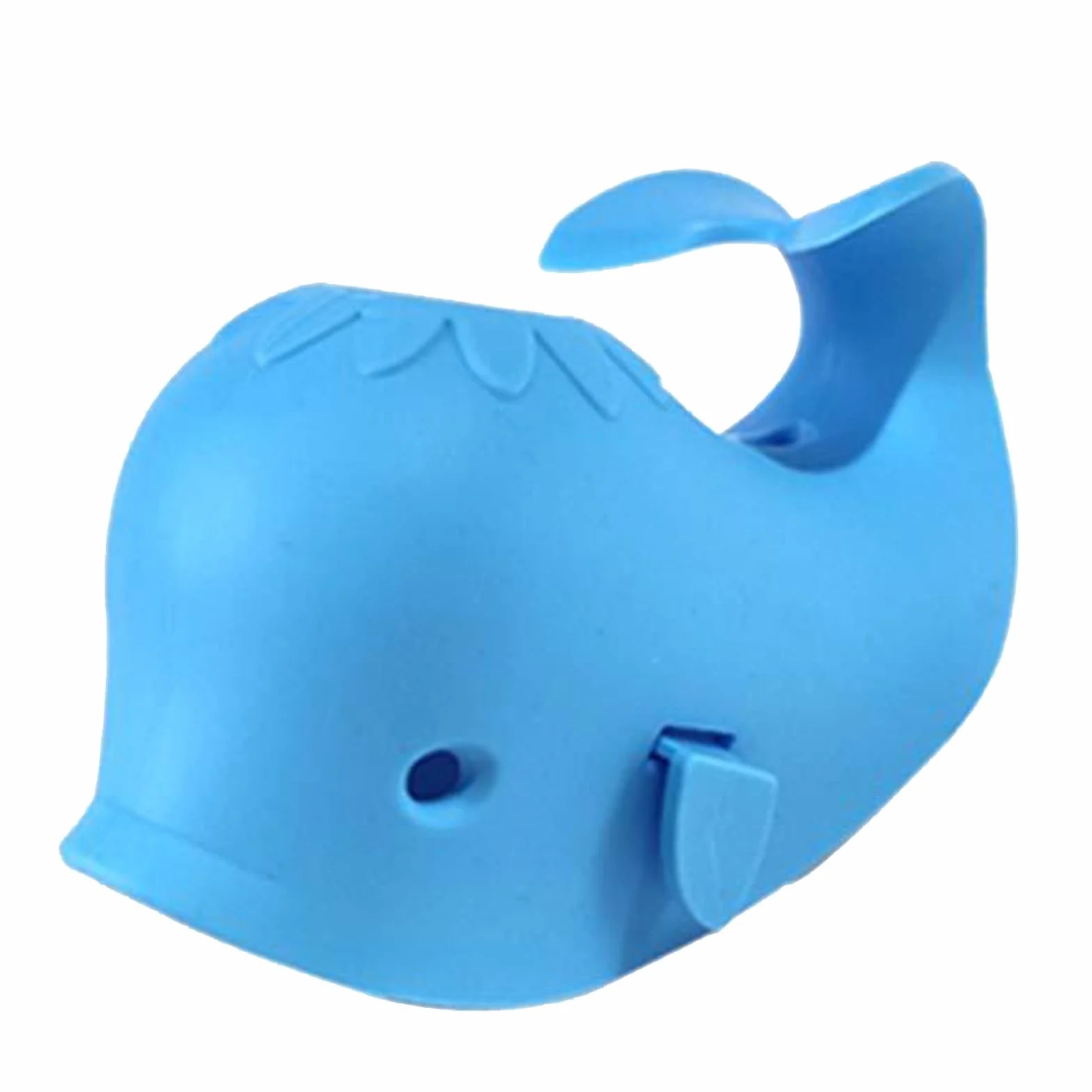 Couvercle de Robinet de Baignoire en Silicone Baleine Bleu pour Bébé