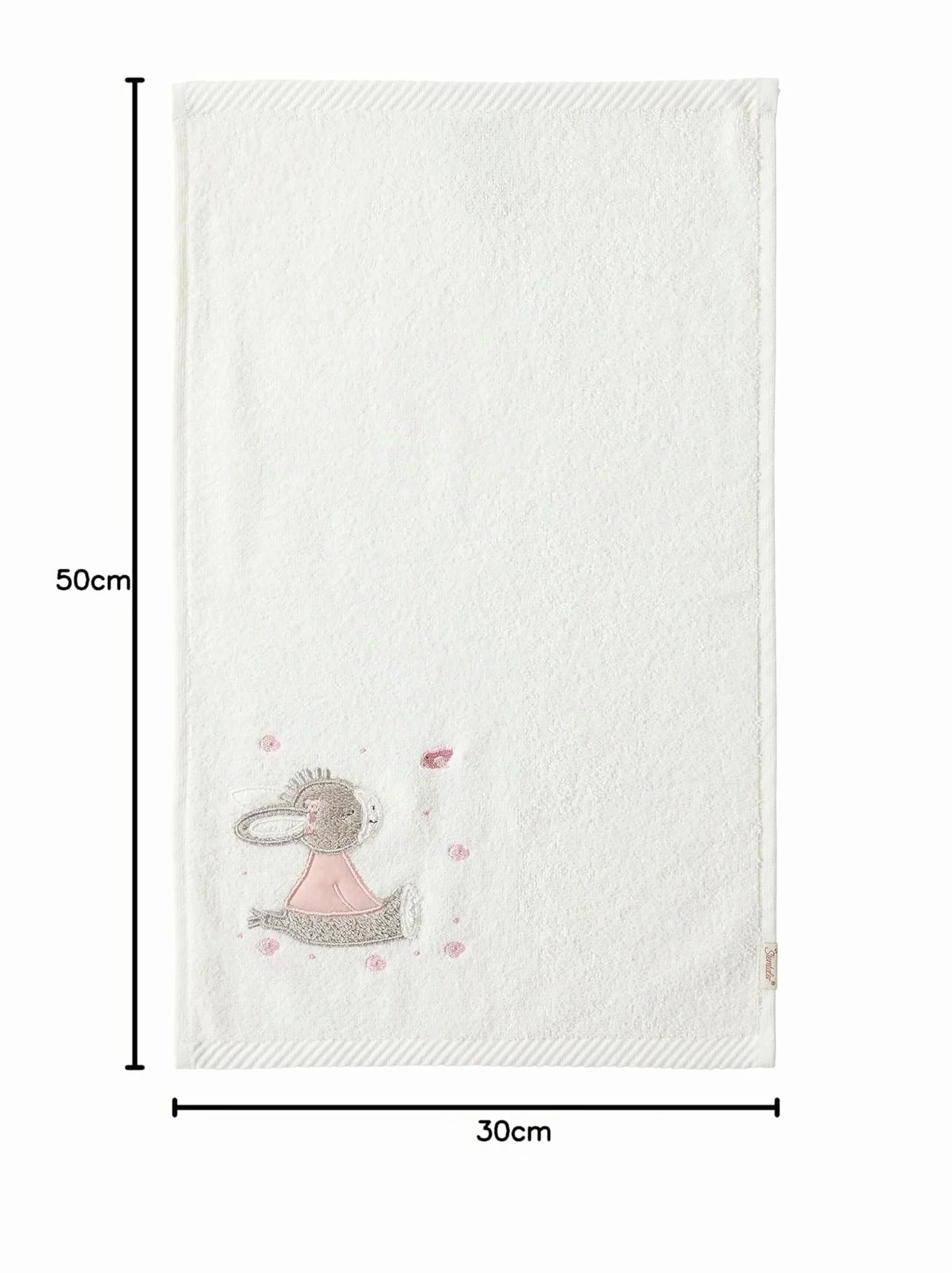 Serviettes pour Enfant Motif Floral Rose uni Lot de 2