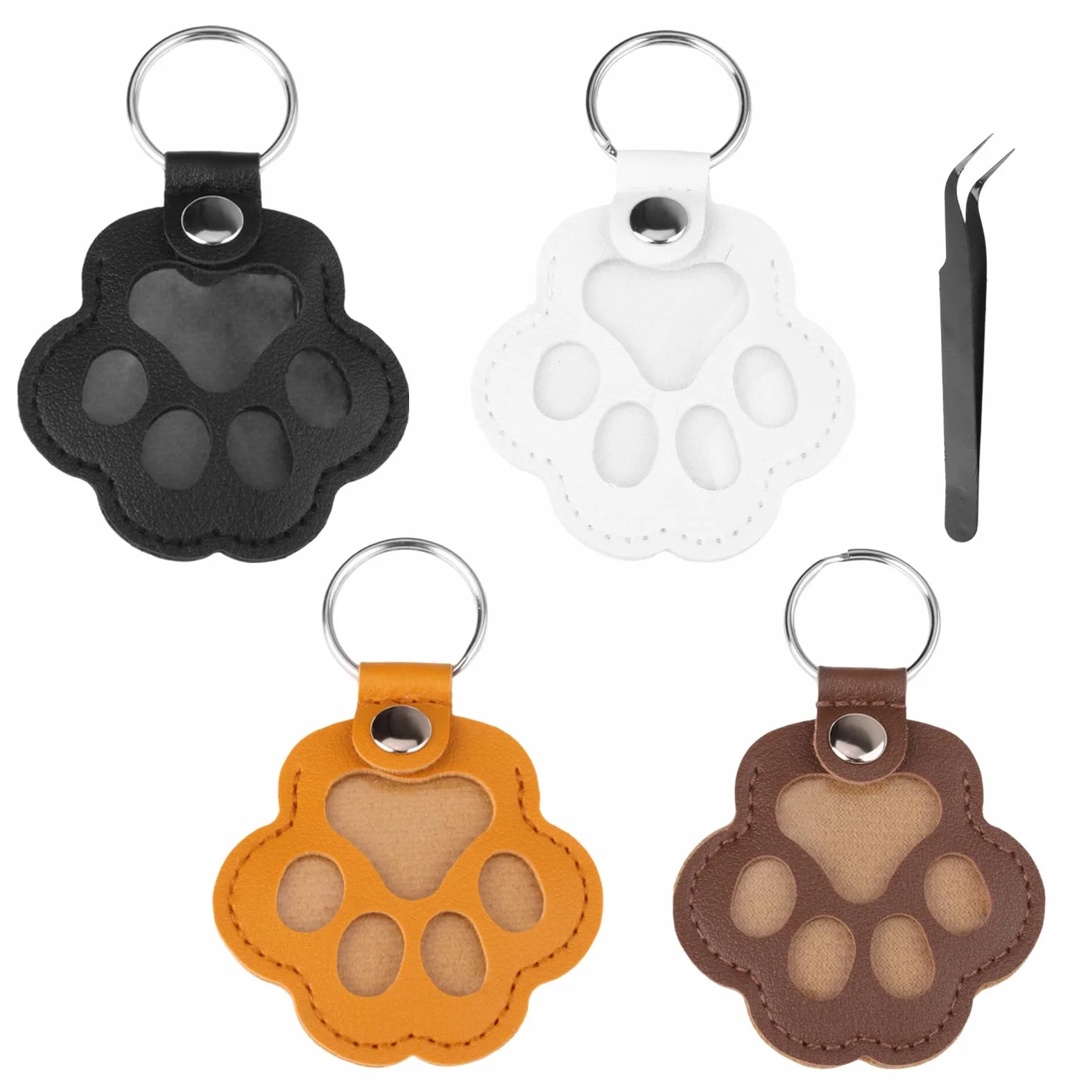 Boîte à Souvenirs pour Poils d'animaux de Compagnie, Porte-clés en Fourrure pour Animaux de Compagnie, Accessoire de Clé ou de Sac