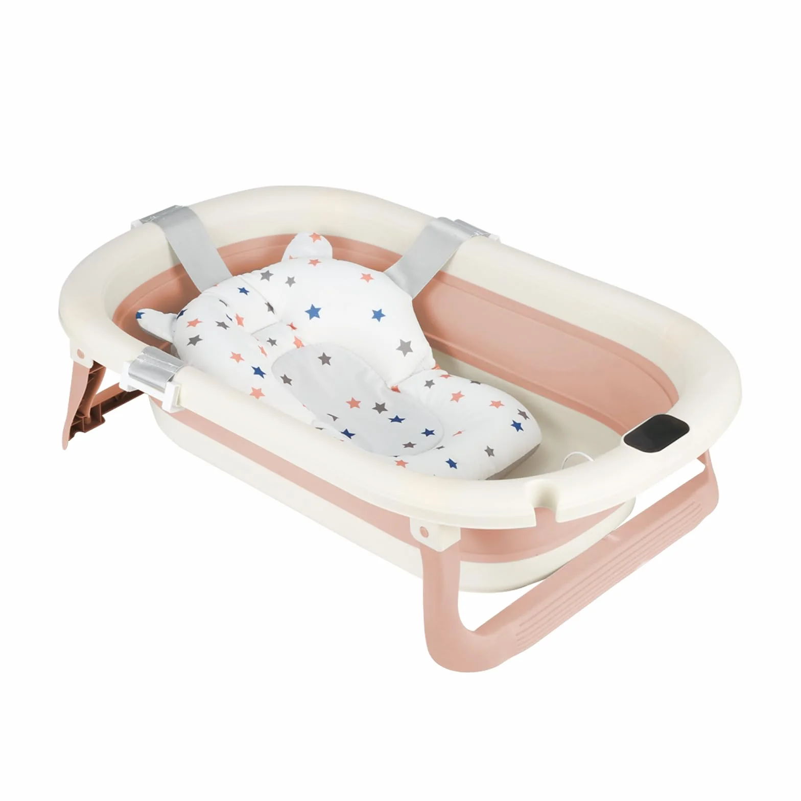 Baignoire Bébé Pliable avec Thermomètre 0-36 Mois