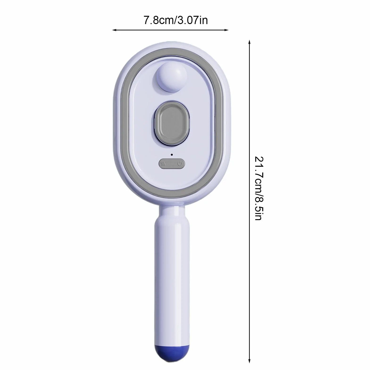 Brosse électrique démêlante par vibration coussin d'air rouge clair pour cheveux mouillés