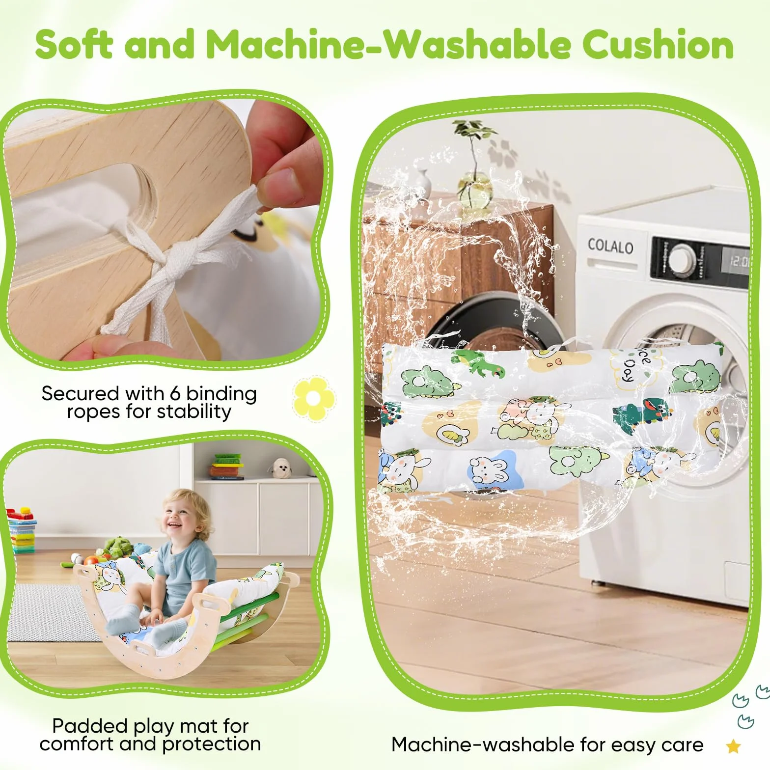 Parcours motricité Enfant 9 en 1, Structure d'escalade pour bébé Montessori, Ensemble d'escalade d'intérieur avec Coussin Doux Lavable