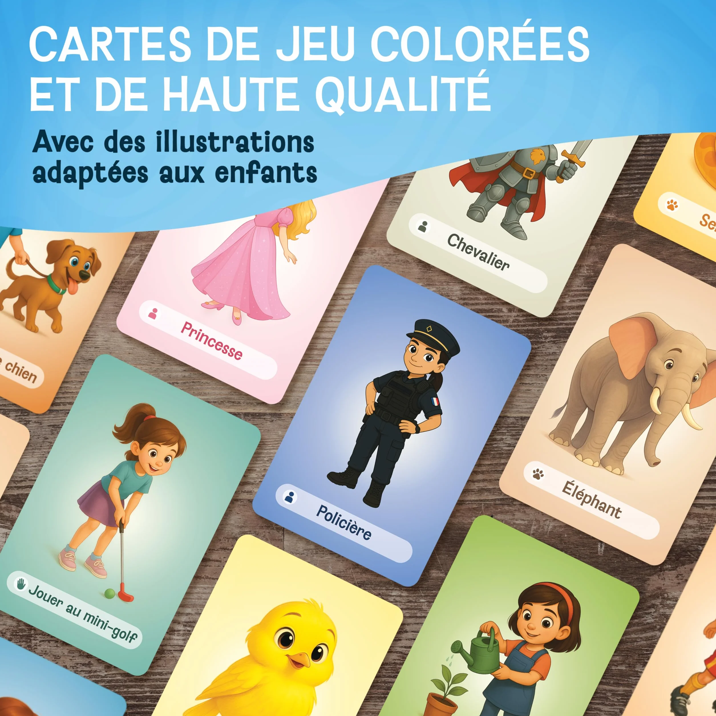 LIKARTO Jeu de mime pour Enfants – Activité familiale et devinettes dès 4 Ans