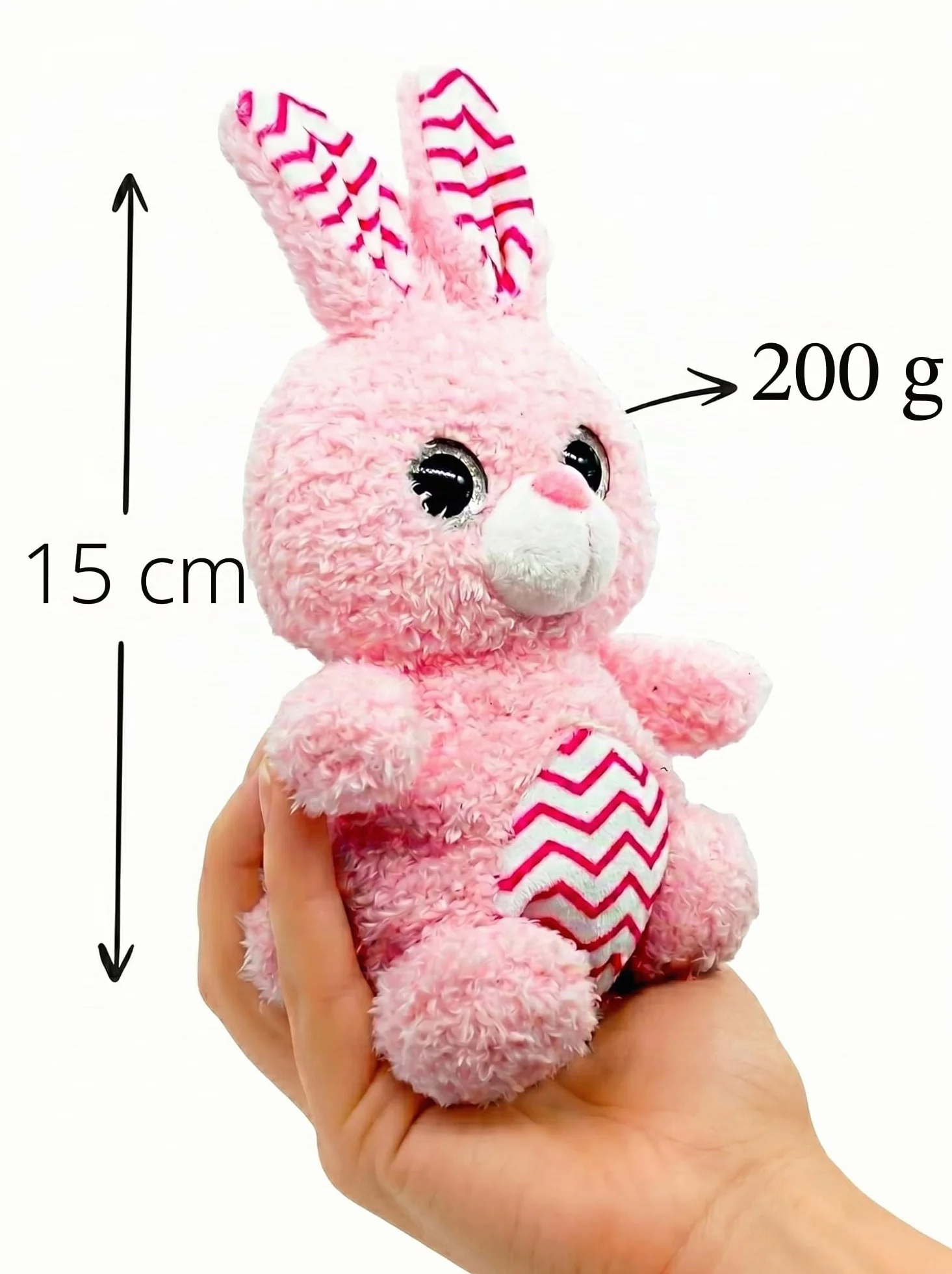 Bouillotte Micro-Onde Peluche Lapin 15 cm - Doux et Chaud pour Bébé - Sachet de Graines Amovible