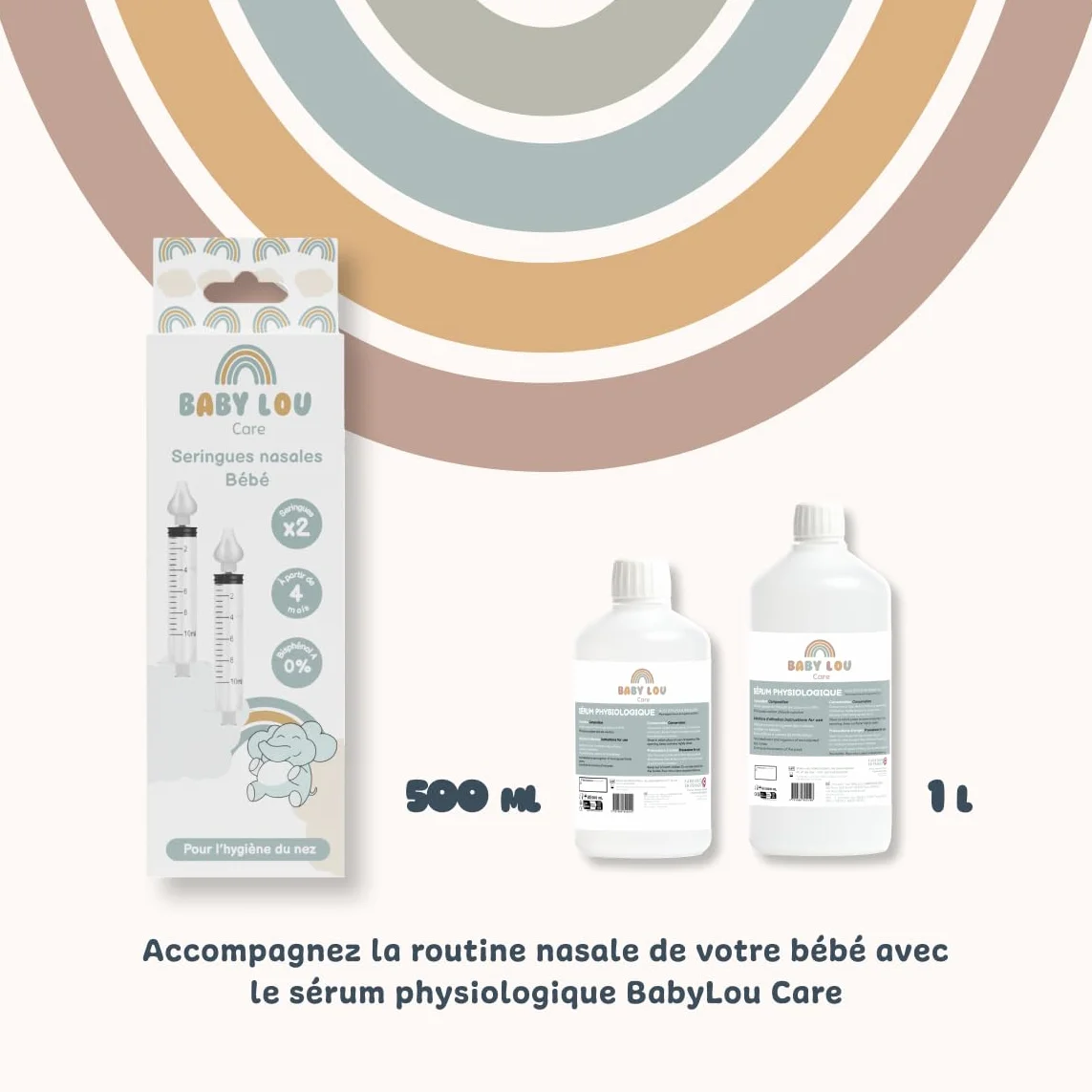 Seringues nasales bébé lot 8 pièces irrigation nez réutilisable sans BPA dès 4 mois