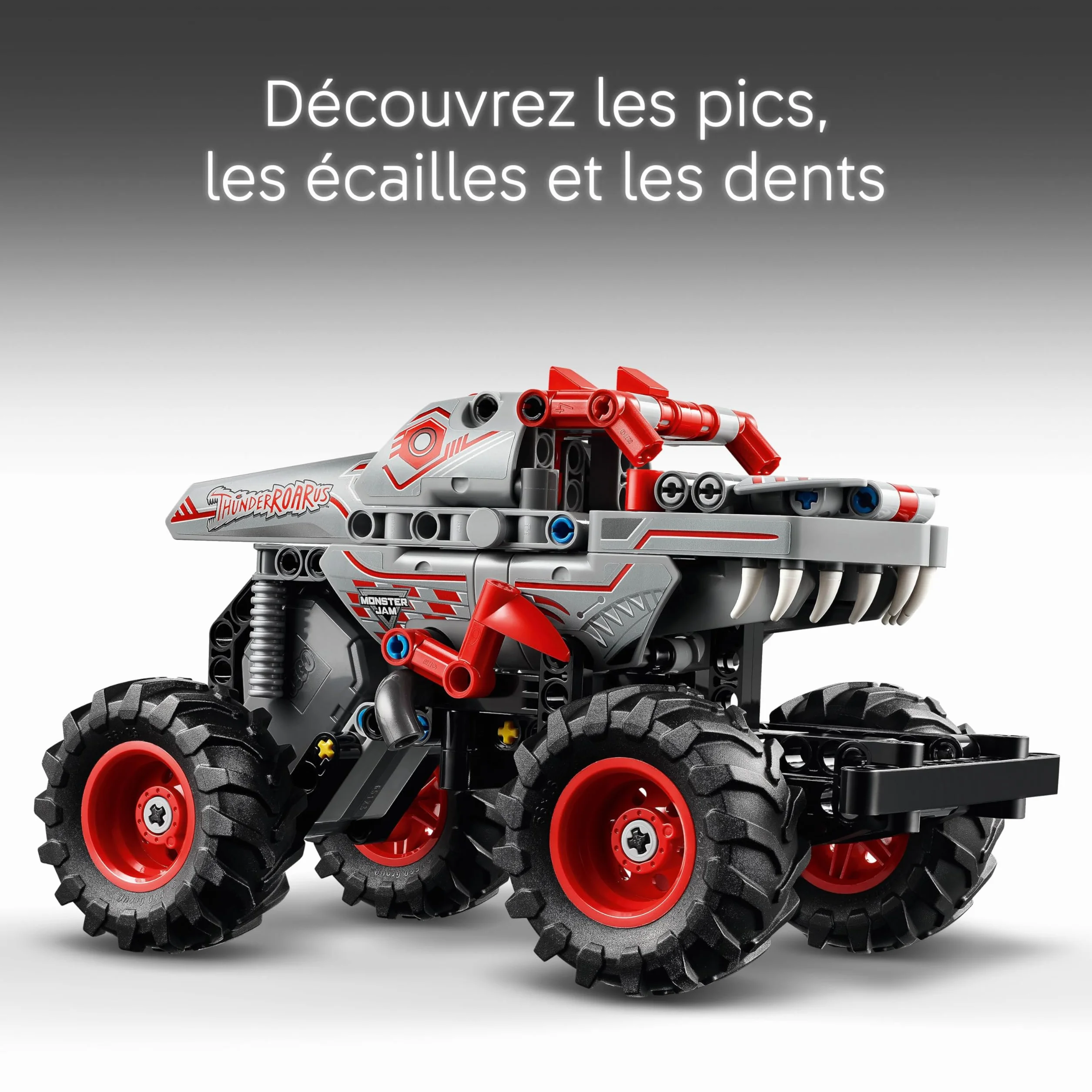LEGO Technic Monster Jam ThunderROARus à rétrofriction 42200 Maquette de Camion Dinosaure pour Enfant dès 7 Ans