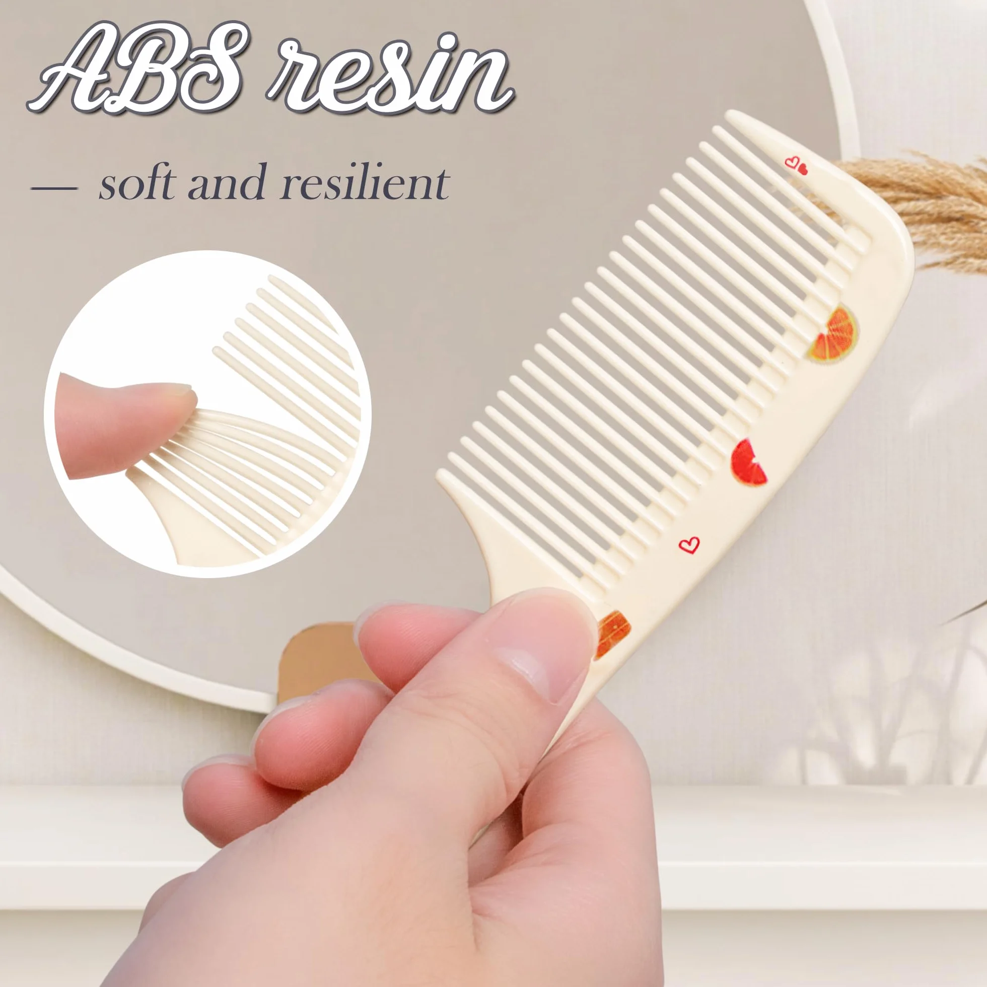 Ensemble de Brosse à Cheveux 4 Pièces, Brosse Démêlante et Peignes pour Filles Garçons Coiffure Cheveux Secs et Mouillés