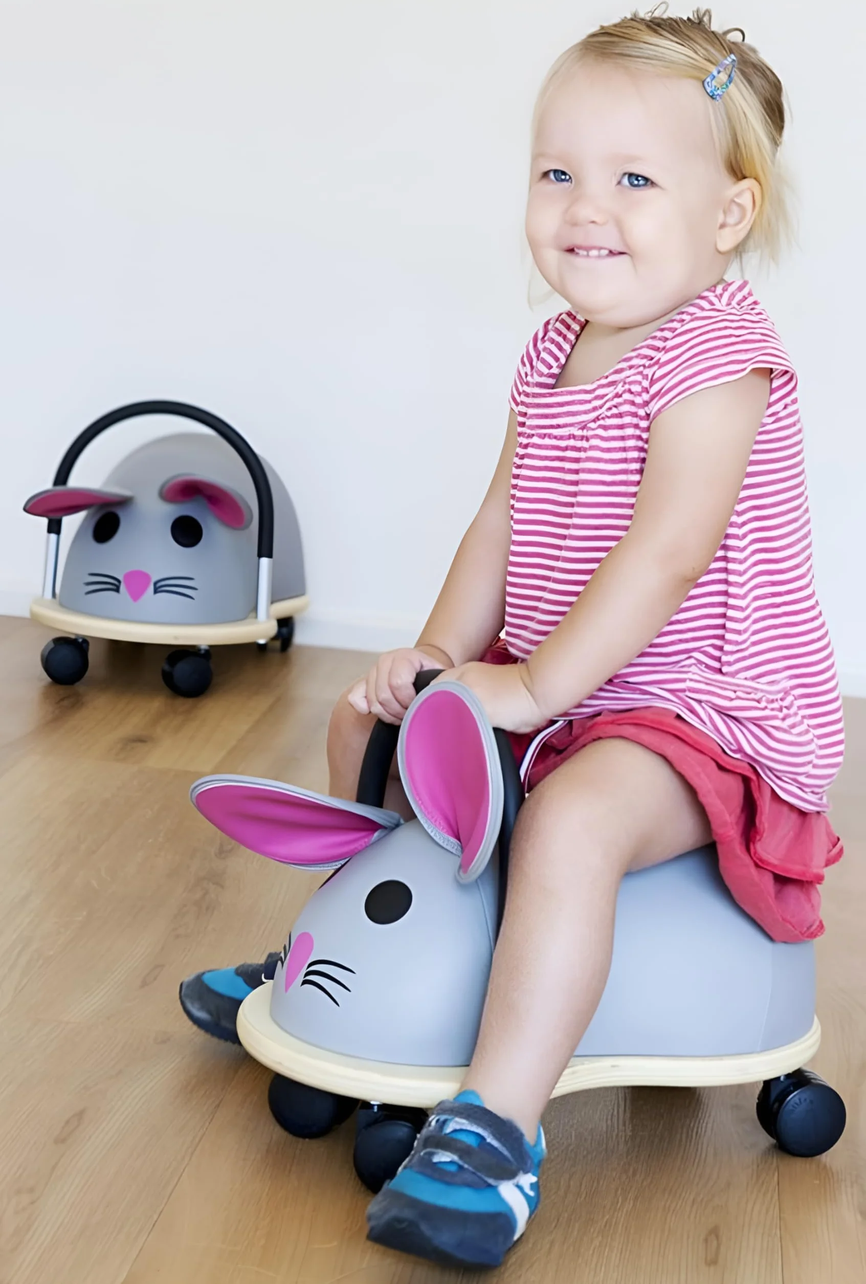Wheely Bug Trotteur Souris multi-directionnel bois 1-3 ans