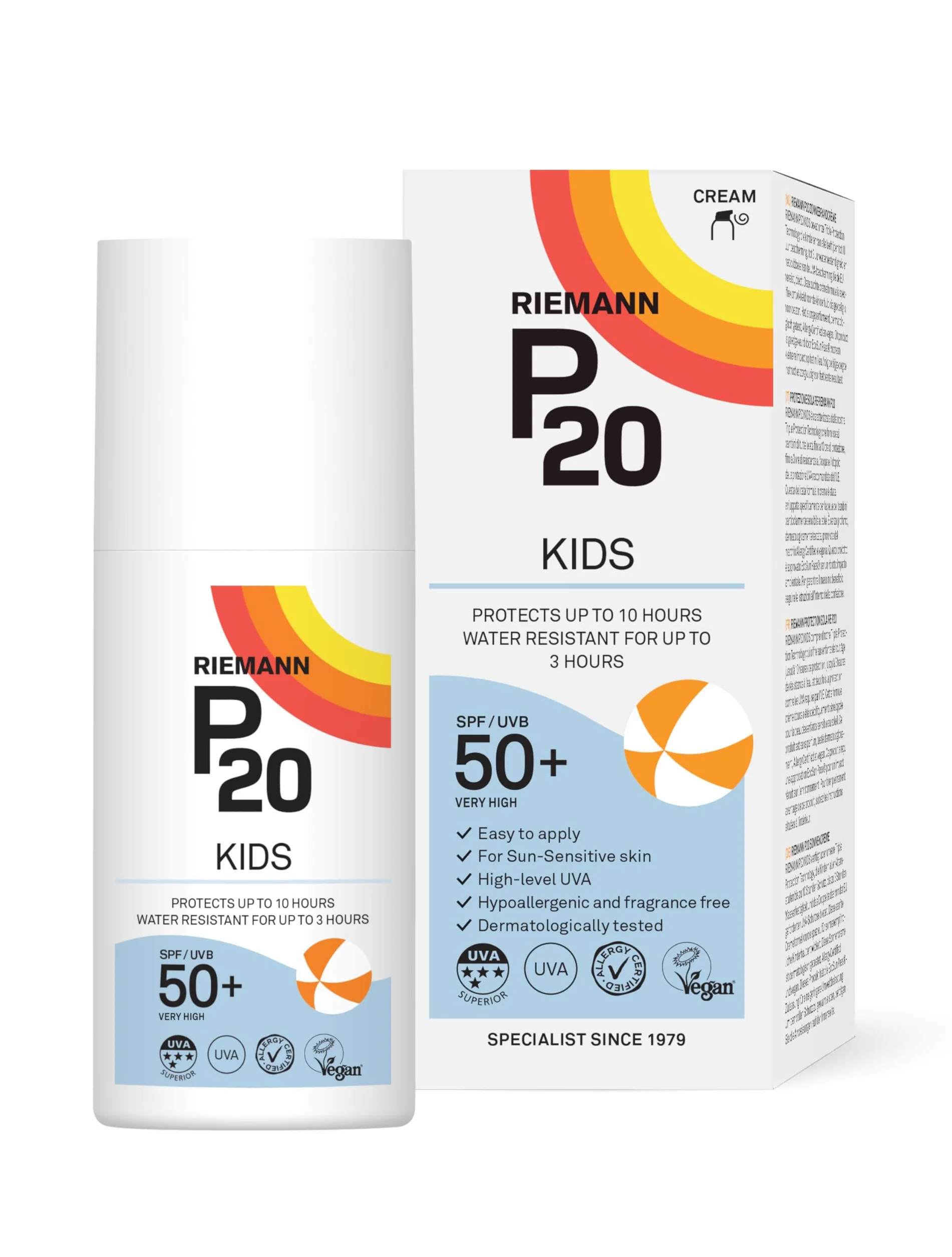 Riemann P20 Sun Protection Kids Cream SPF 50+ 200 ML