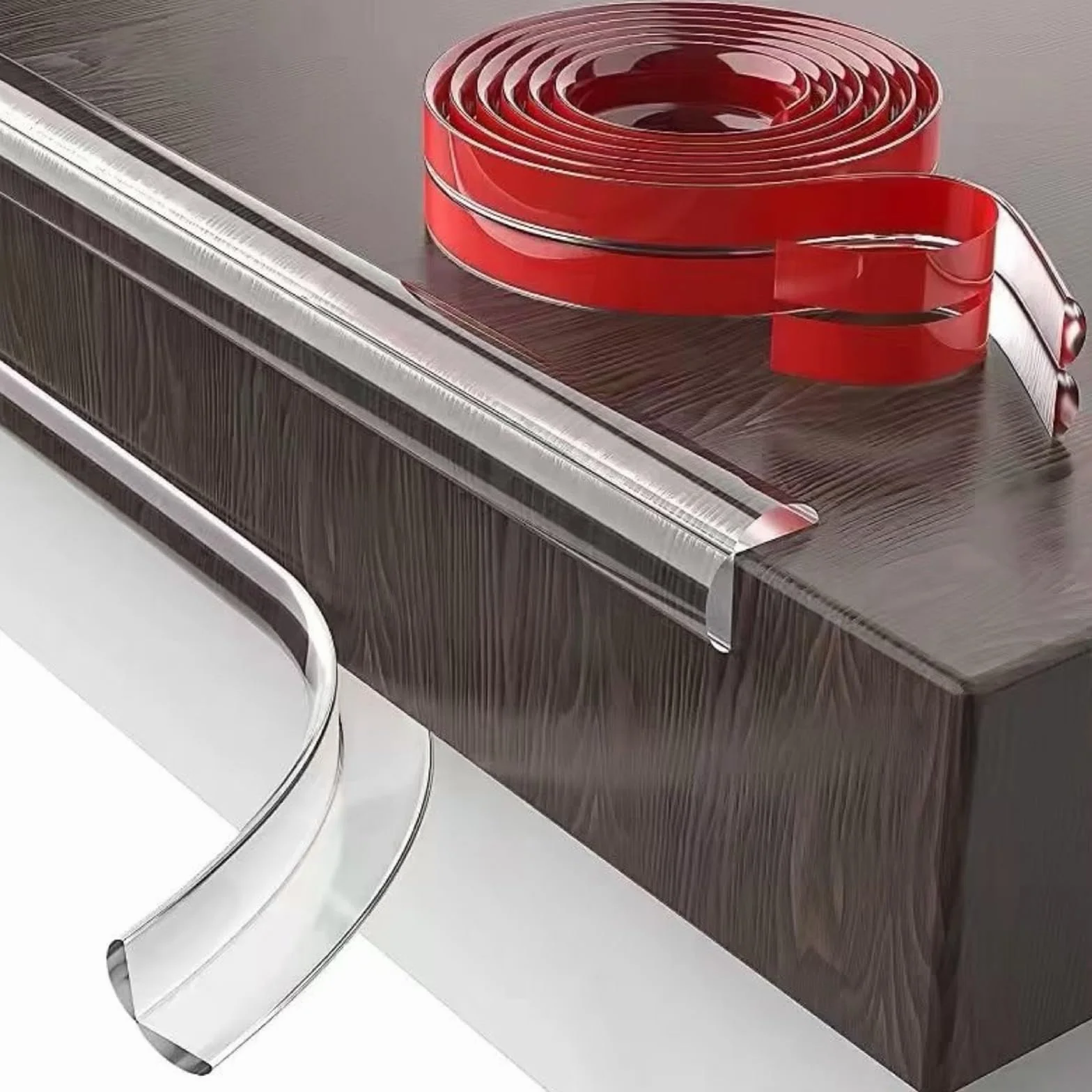 Protection Coin de Table Bébé 6/4/2 Mètres PVC Transparent Pré-adhésif Protecteur Bords Meubles