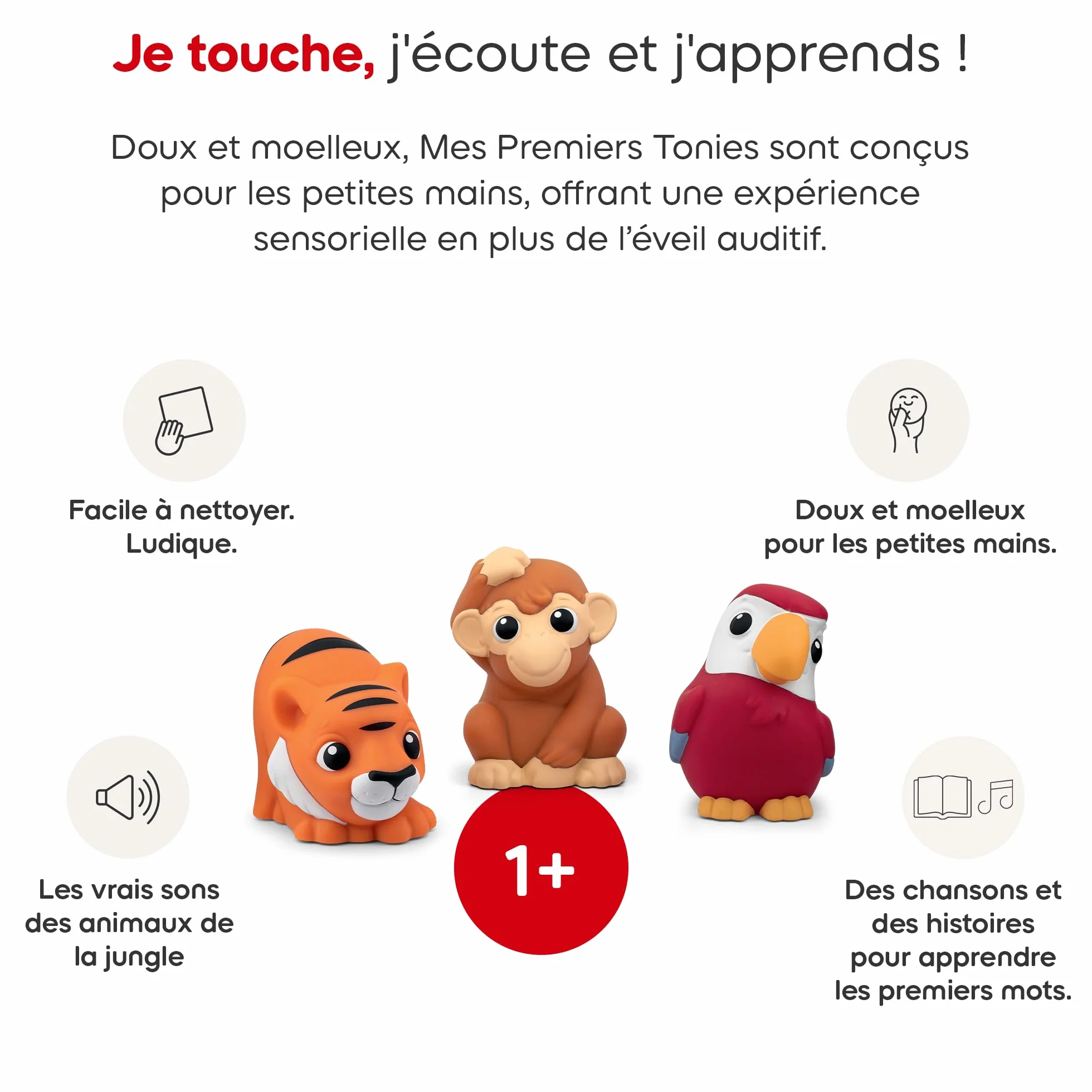tonies Coffret Mes Premiers, Dans La Jungle, Personnage Audio Compatible Toniebox