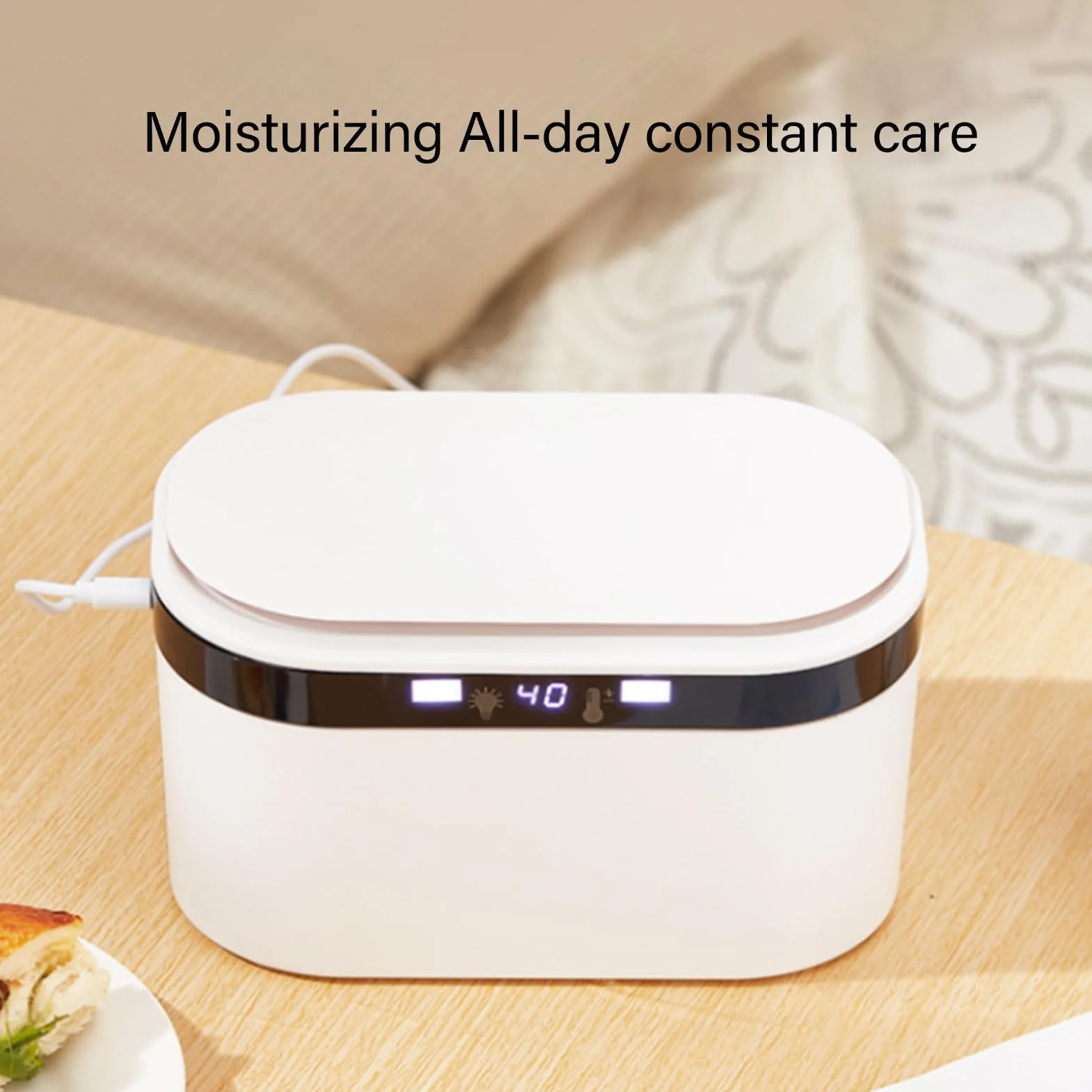 Thermostatic Wipes Warmer, Portable USB Wet Wipes Heater, Compact Dispenser for Camping Home Car Travel