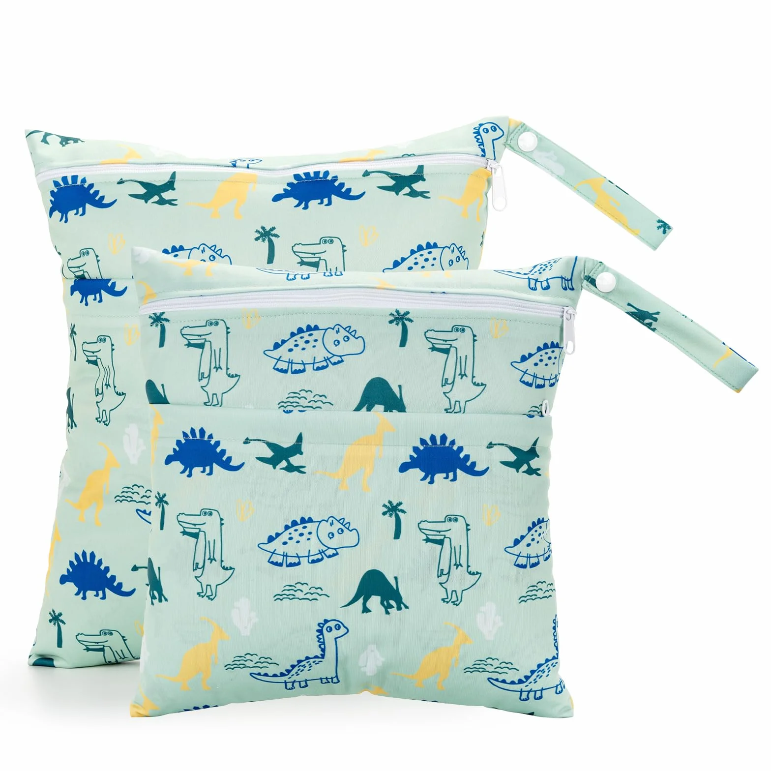 Lot de 2 sacs humides pour crèche multicolore - Sac de voyage pour fille et garçon