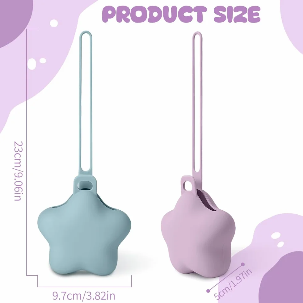 Boîte à sucette en silicone 2 Pcs, imperméable portable pour bébé