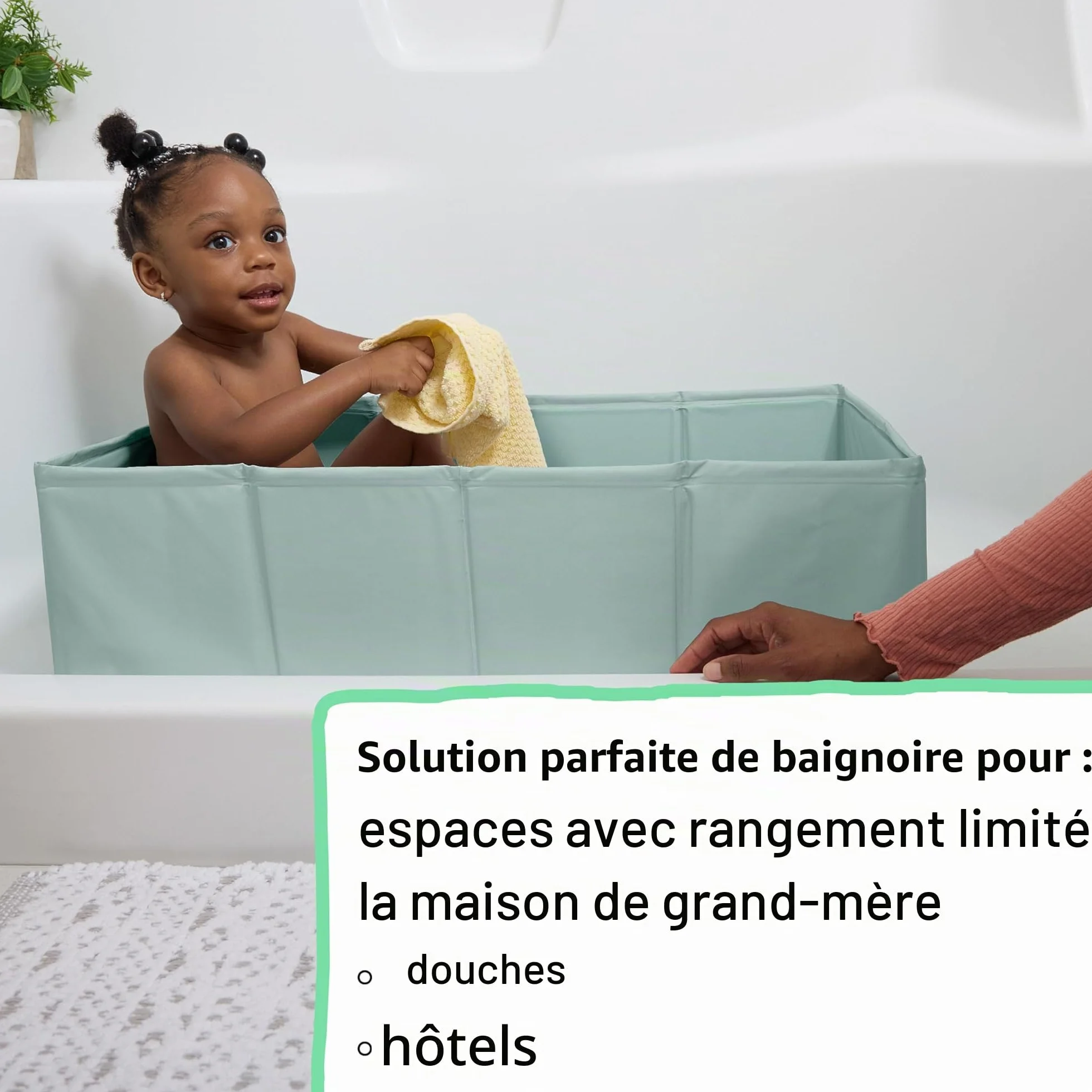Ingenuity Baignoire Tuckaway Toddler Tub Pliable pour Douche, 12 Mois à 5 Ans