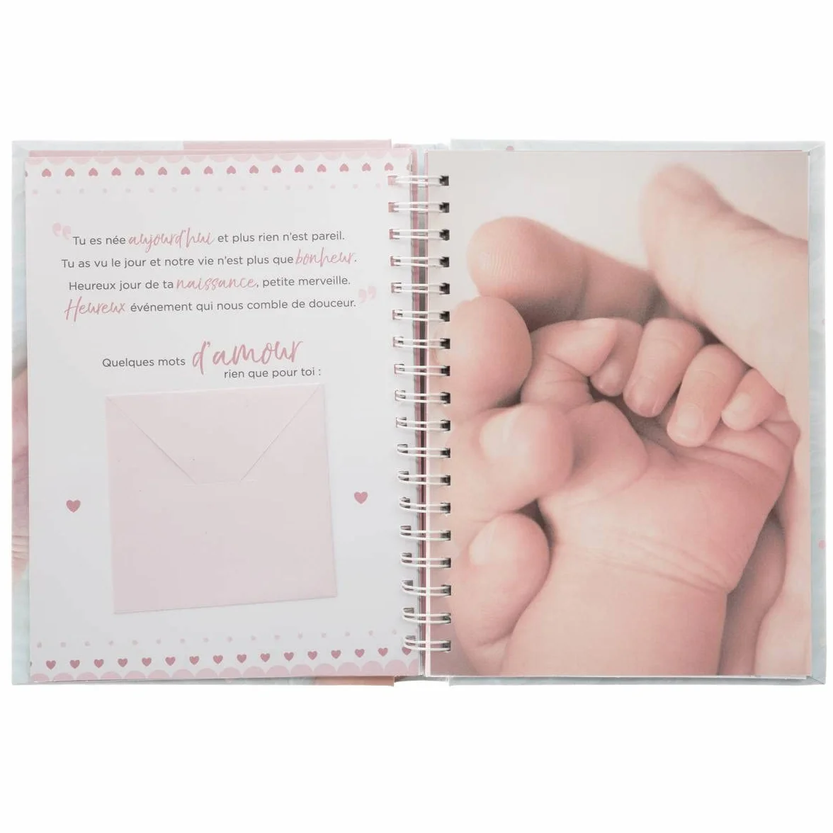Atmosphera Livre de Naissance 100 Pages 21x25 cm Rose