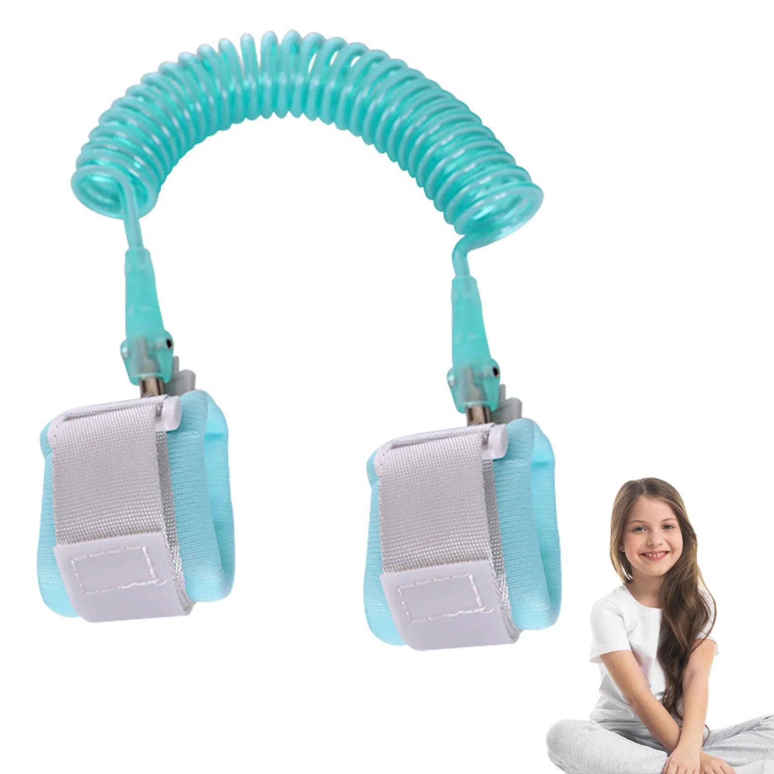 Lien Poignet Anti-Perte Enfant - Ceinture Sécurité Enfant - Bracelet Réglable Fille Garçon - Accessoire Voyage