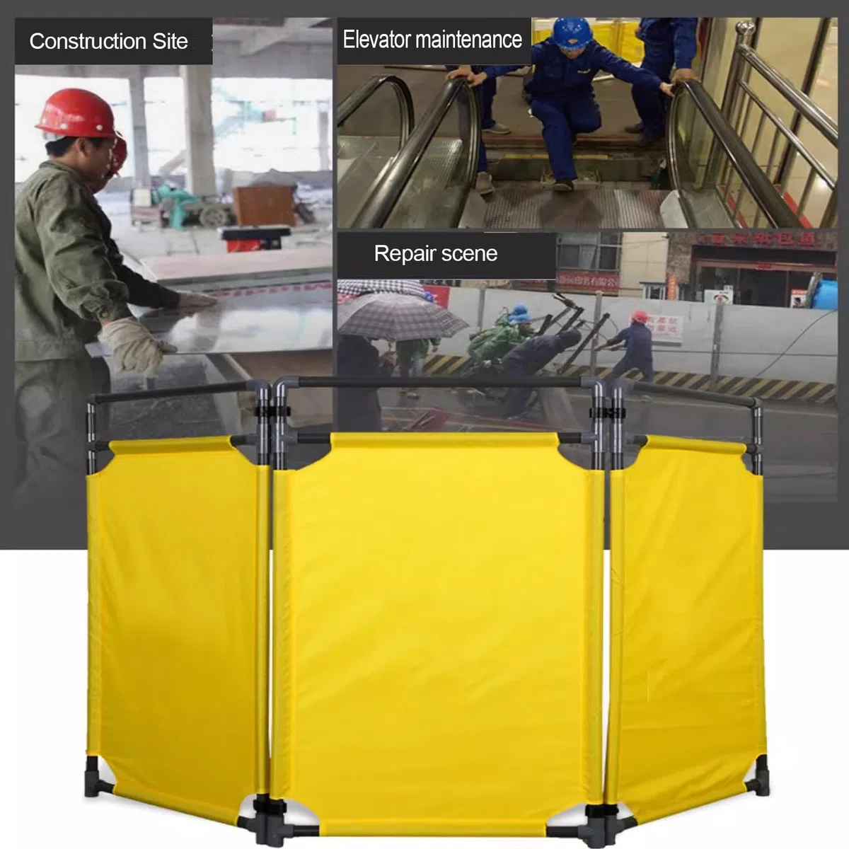 Panneaux de barrière de Circulation rétractables - Clôture de sécurité Pliable et Portable pour l'entretien des allées et des garages, Hauteur 99 cm, Bleu - Idéal pour la