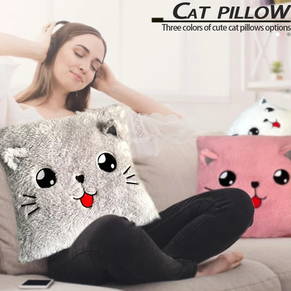 Coussin en peluche douillet pour chambre de bébé et enfant