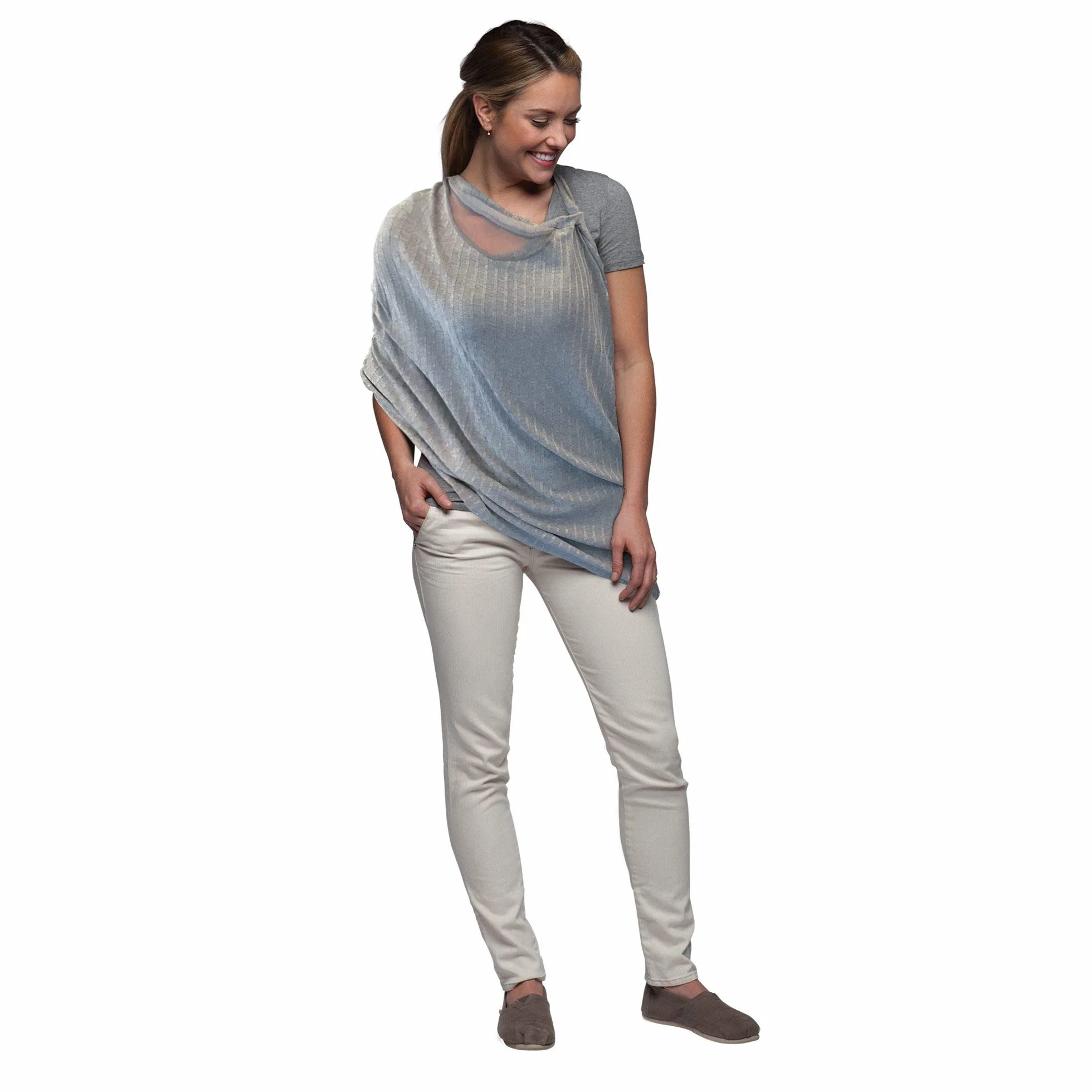 Chicco Écharpe d'allaitement Boppy Infinity 17 cm Gris
