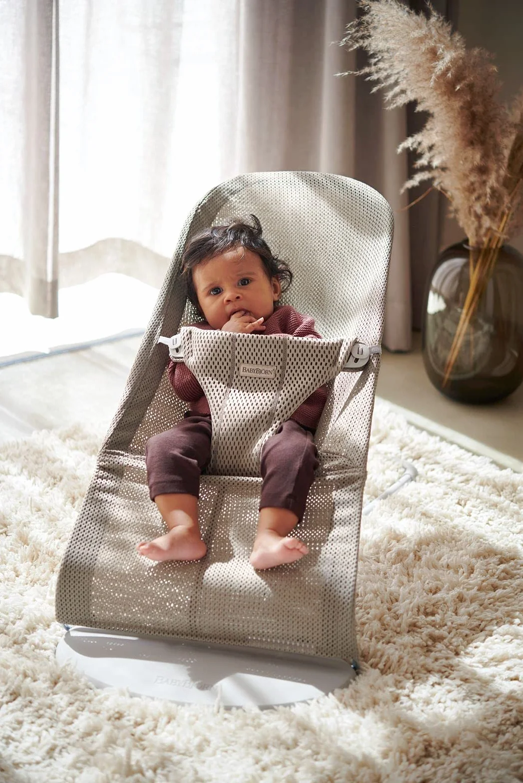 BabyBjörn Transat Bliss Mesh Gris-beige