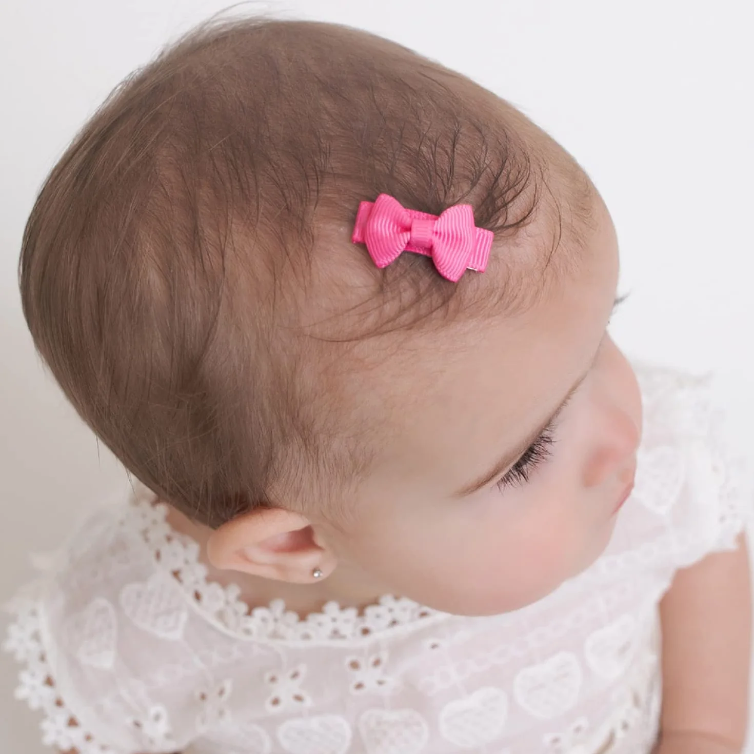 Barrettes à cheveux bébé fille Tiny Bow antidérapantes Mini Bow 20pcs
