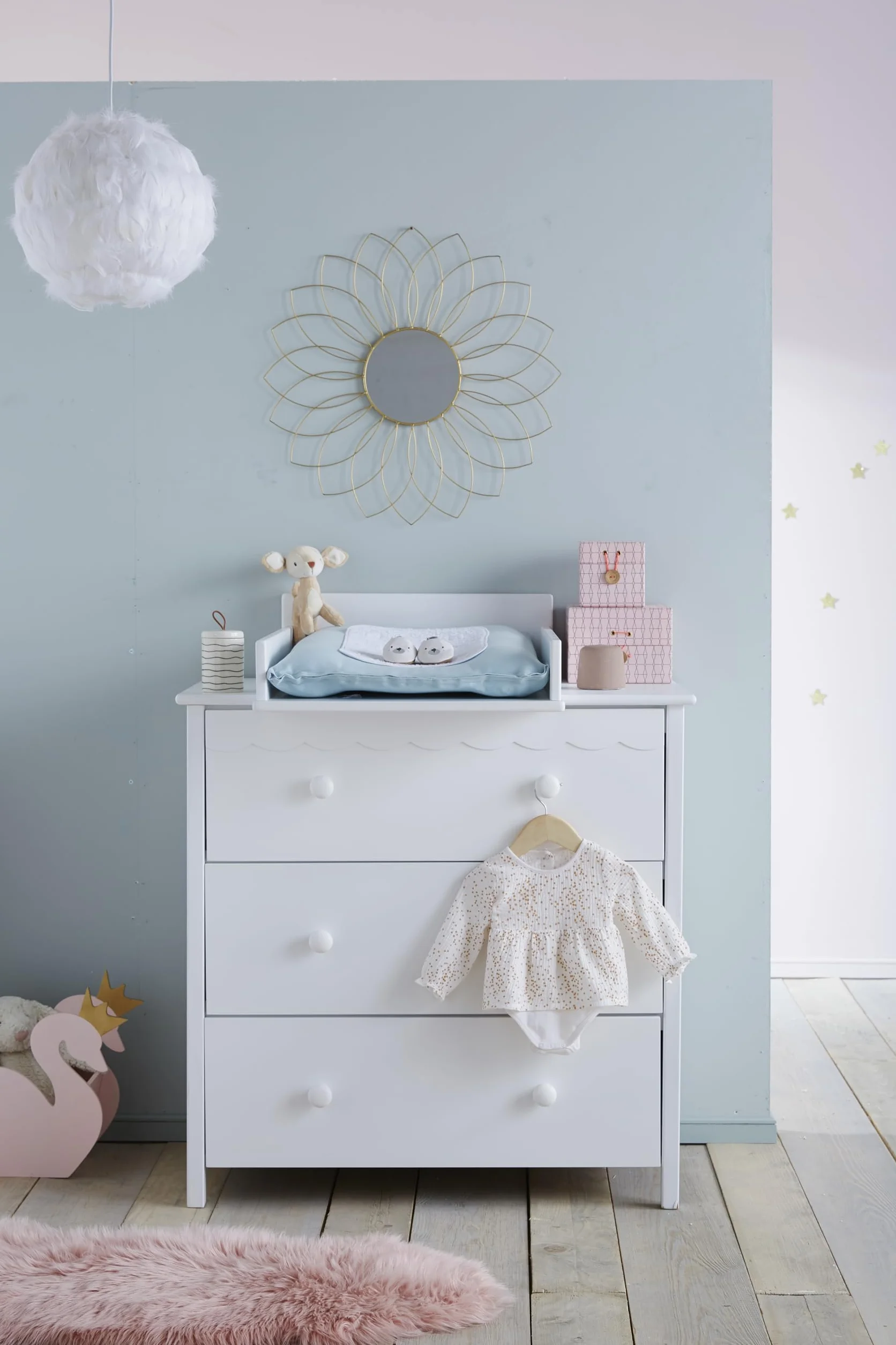VERTBAUDET Plan à langer blanc pour commodes bébé