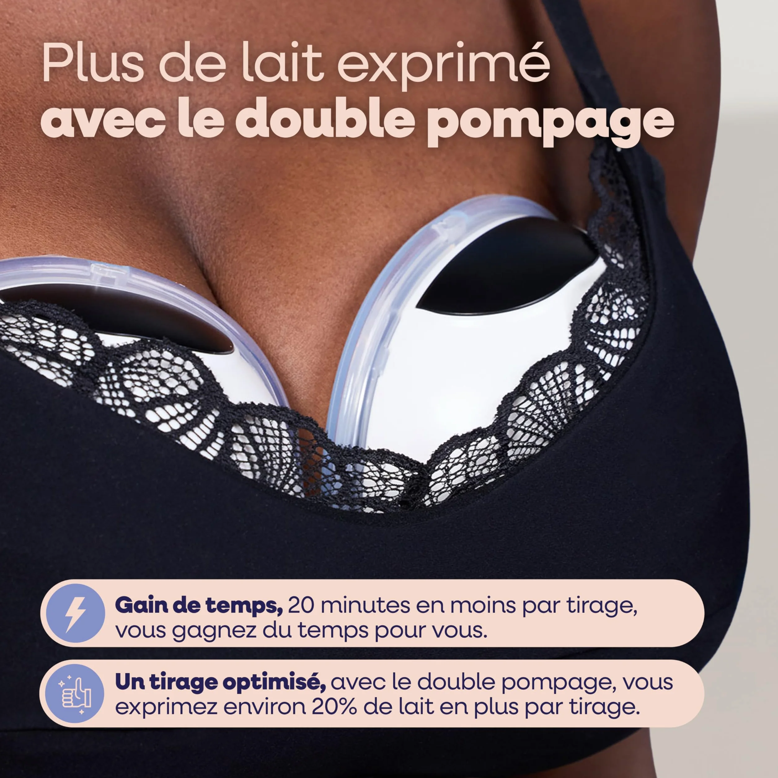 Tire-Lait Électrique Mains Libres Puissant Emy Pump Double, Portable, 6 Téterelles, Sans BPA
