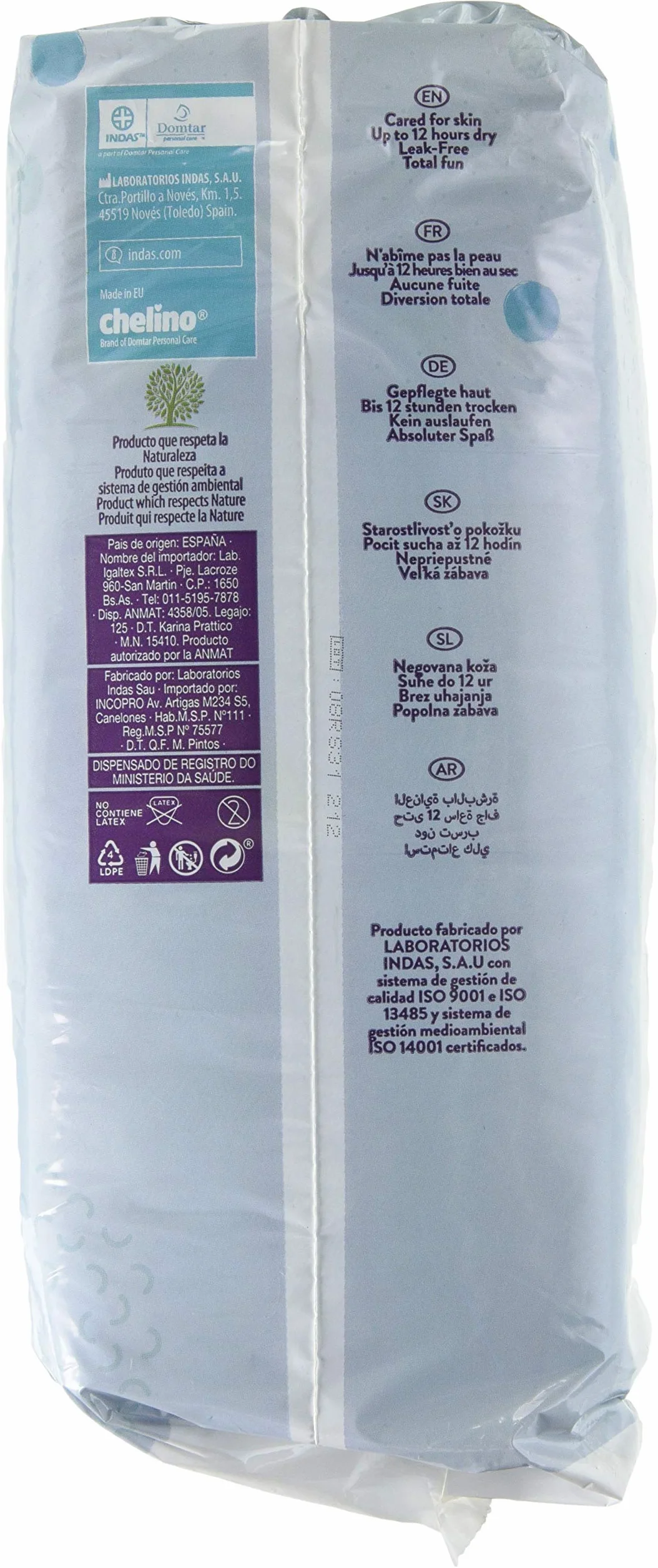 Indas Chelino Mode & Love couches XL, Gr. 6 (17-28 kg), 27 pièces
