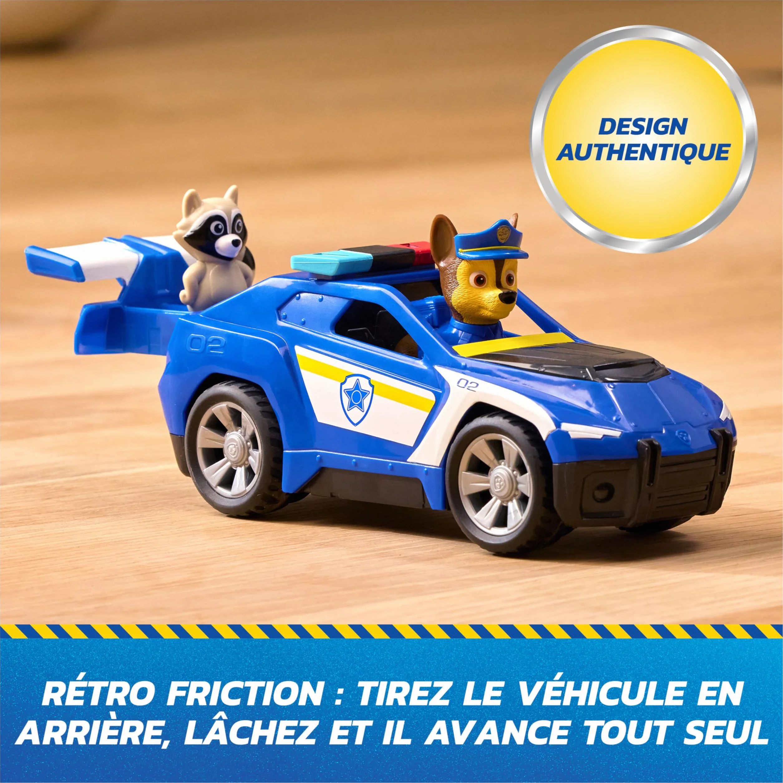 Paw Patrol Pat Patrouille Chase Search & Rescue Mission Détectives Voiture Figurine À Collectionner Jouet Enfant 3 Ans
