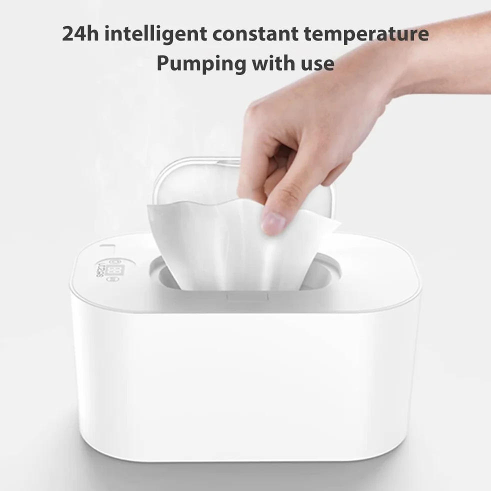 Réchauffeur de lingettes pour bébé Chauffe-Linge Distributeur thermostat température réglable