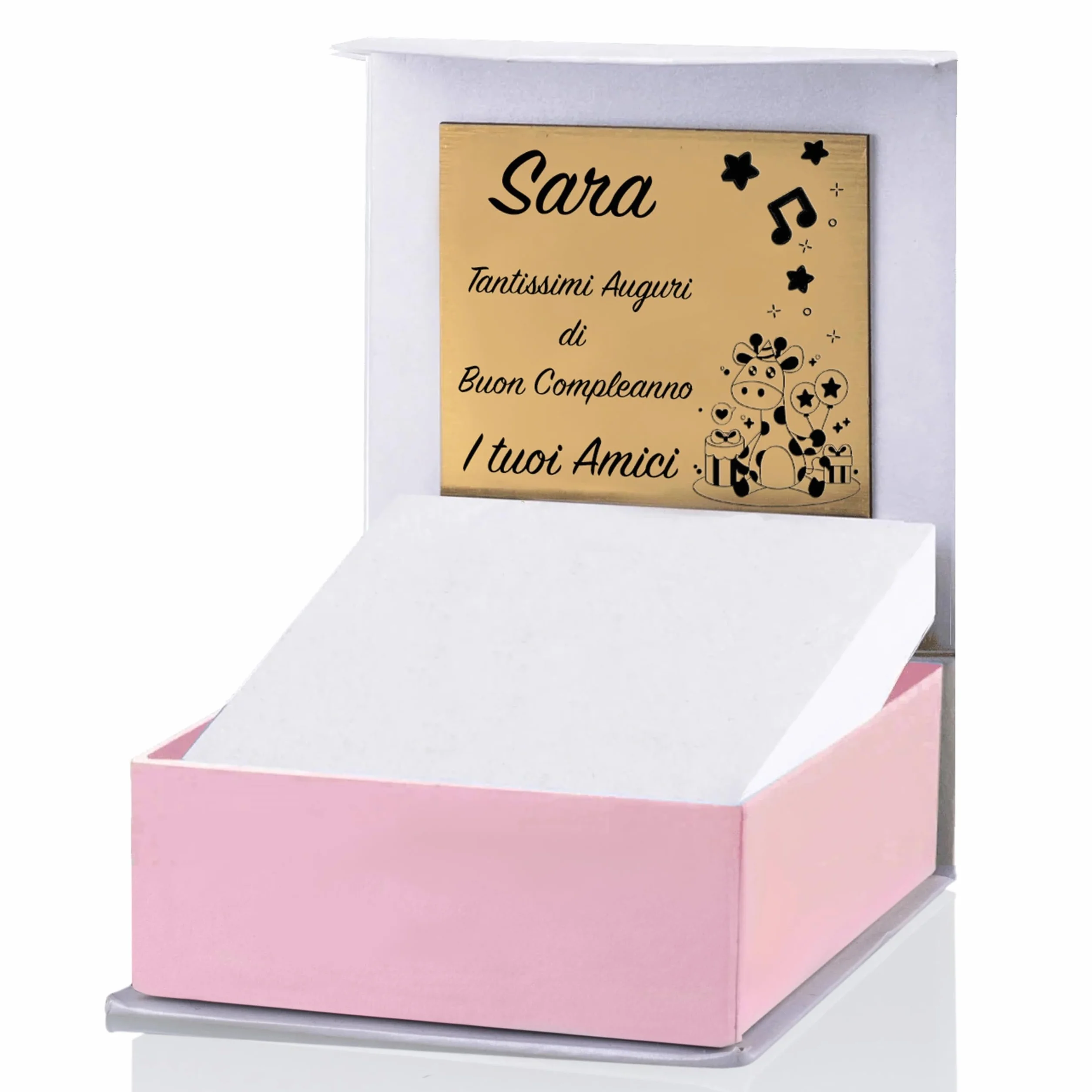 Sakrami Bracelet en argent 925 pour enfants, or jaune, rhodié ou rose + coffret cadeau