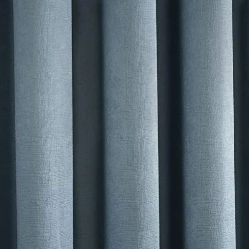Rideaux Bleu Canard 229 x 183 cm 2 Panneaux à œillets Thermiques Chambre Salon Collection Strata