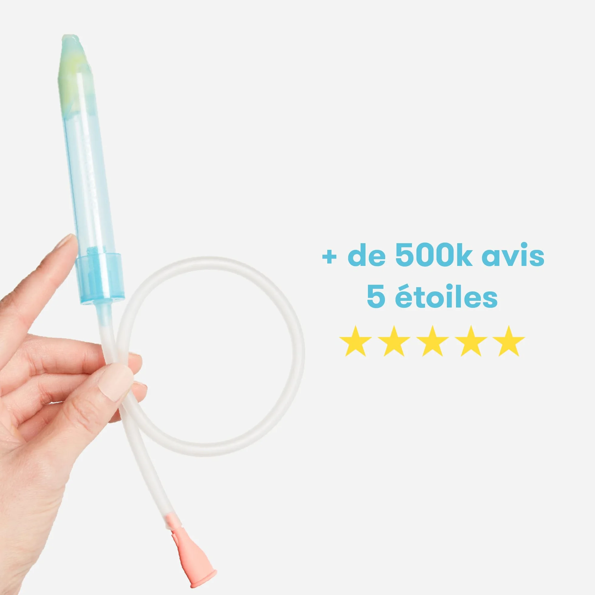 NoseFrida Le SnotSucker Kit aspirateur nasal bébé avec étui voyage + 4 filtres hygiéniques