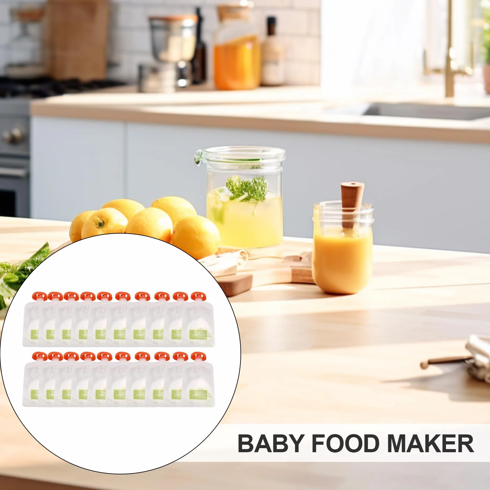 Squeeze Station Fabricant De Jus À Base, Station À Presser Pour Bébé, Jus De Fruits Frais Fait Maison
