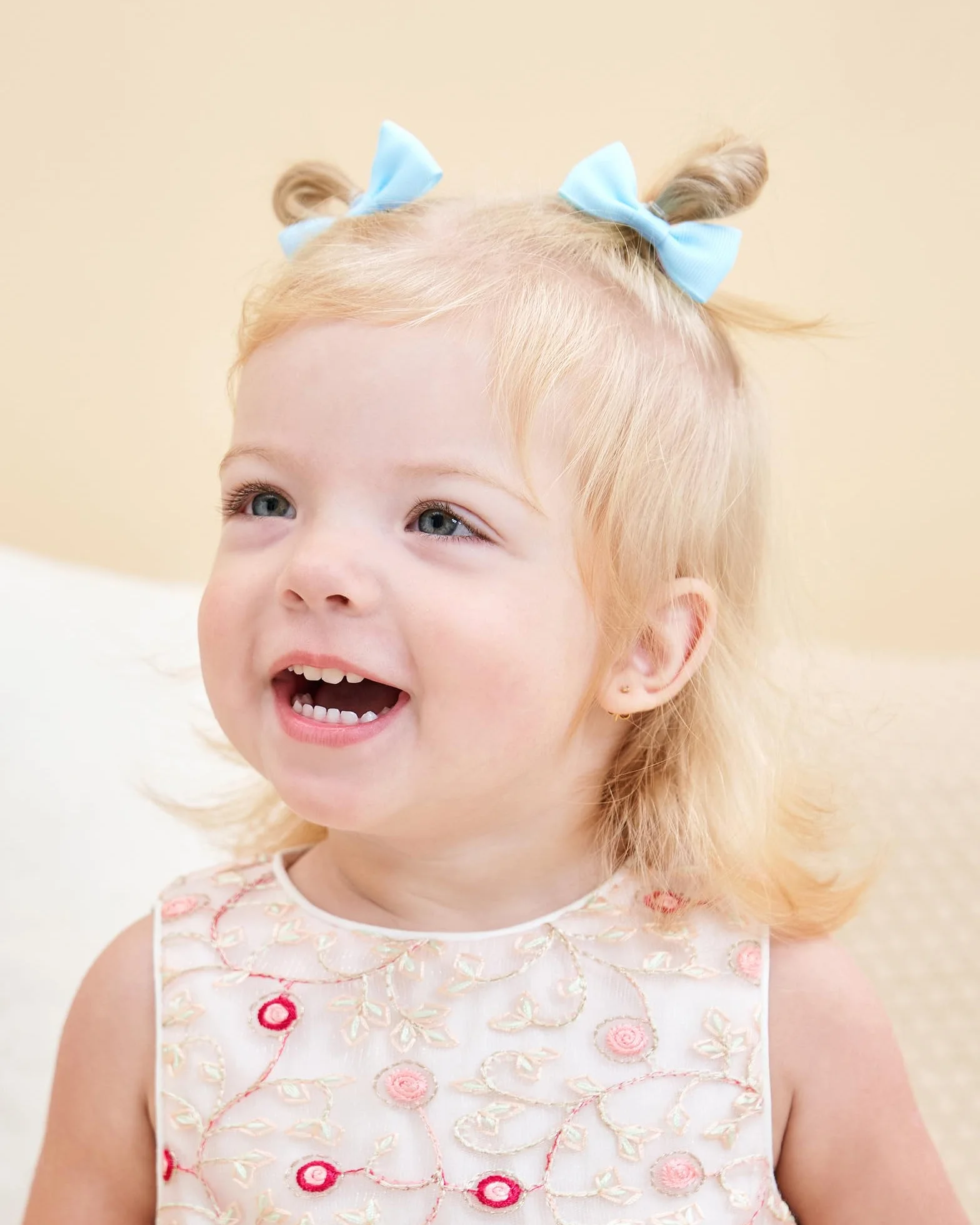 Jollybows Lot de 40 nœuds élastiques pour cheveux 5 cm, ruban élastique pour cheveux, accessoires pour bébés et filles, couleur foncée