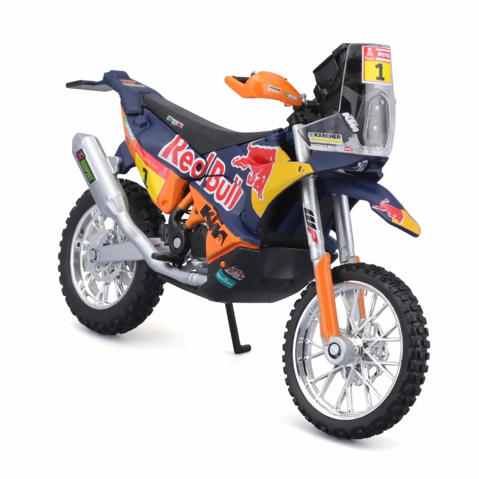 Bburago 51072 KTM 450 Rallye 1/18 Modèle Moulé sous Pression Factory Racing Team