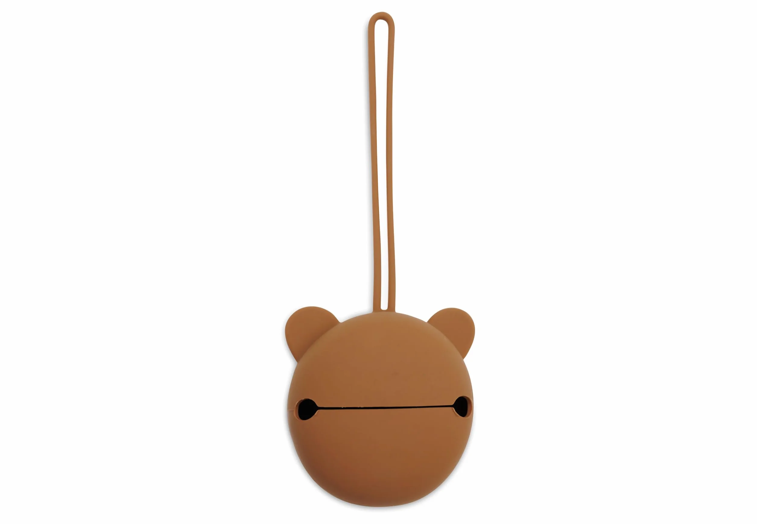 Jollein Boîte à tétine silicone Caramel 7 cm rangement tétine Marron
