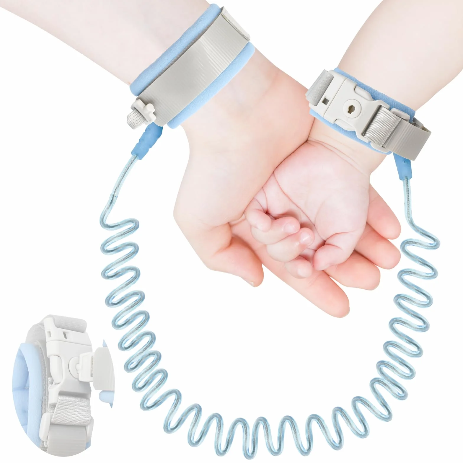 Bracelet anti-perte bébé enfant avec clip de verrouillage cordon 1,5 m sécurité antivol bagages